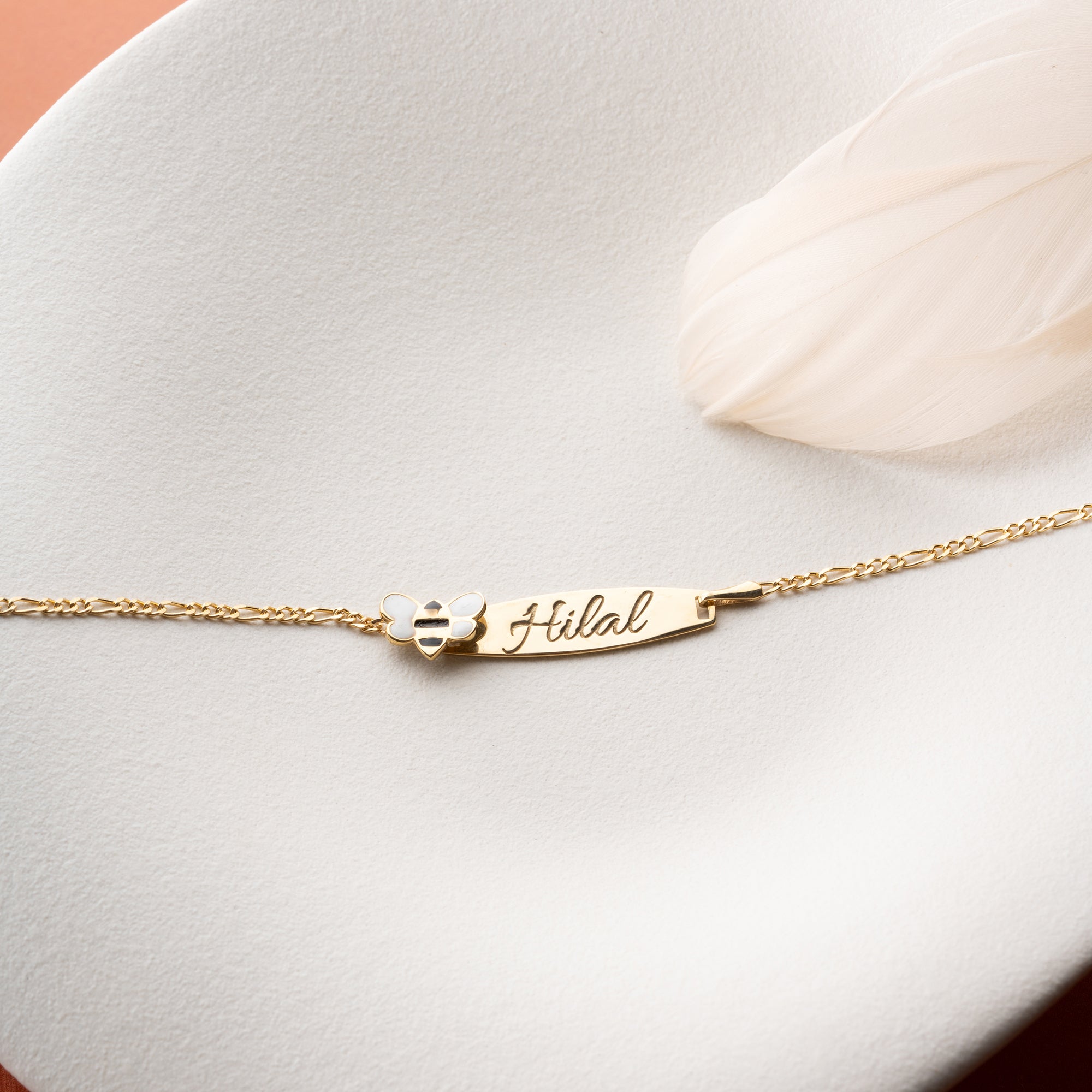 BIENE SCHILD ARMKETTE | 925 SILBER