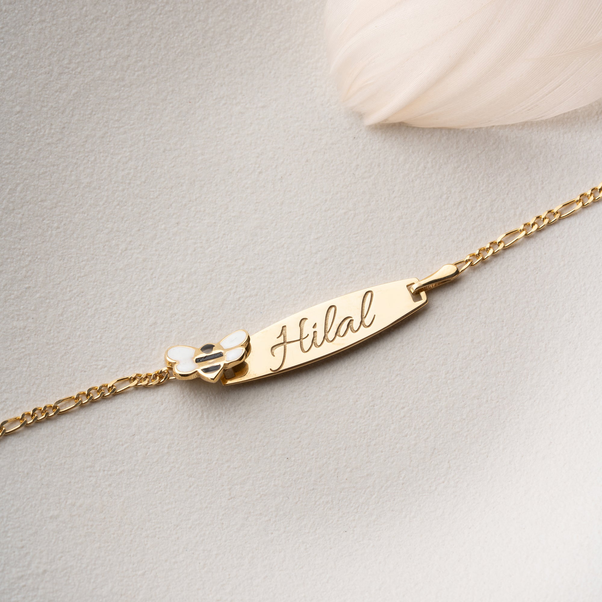 BIENE SCHILD ARMKETTE | 925 SILBER