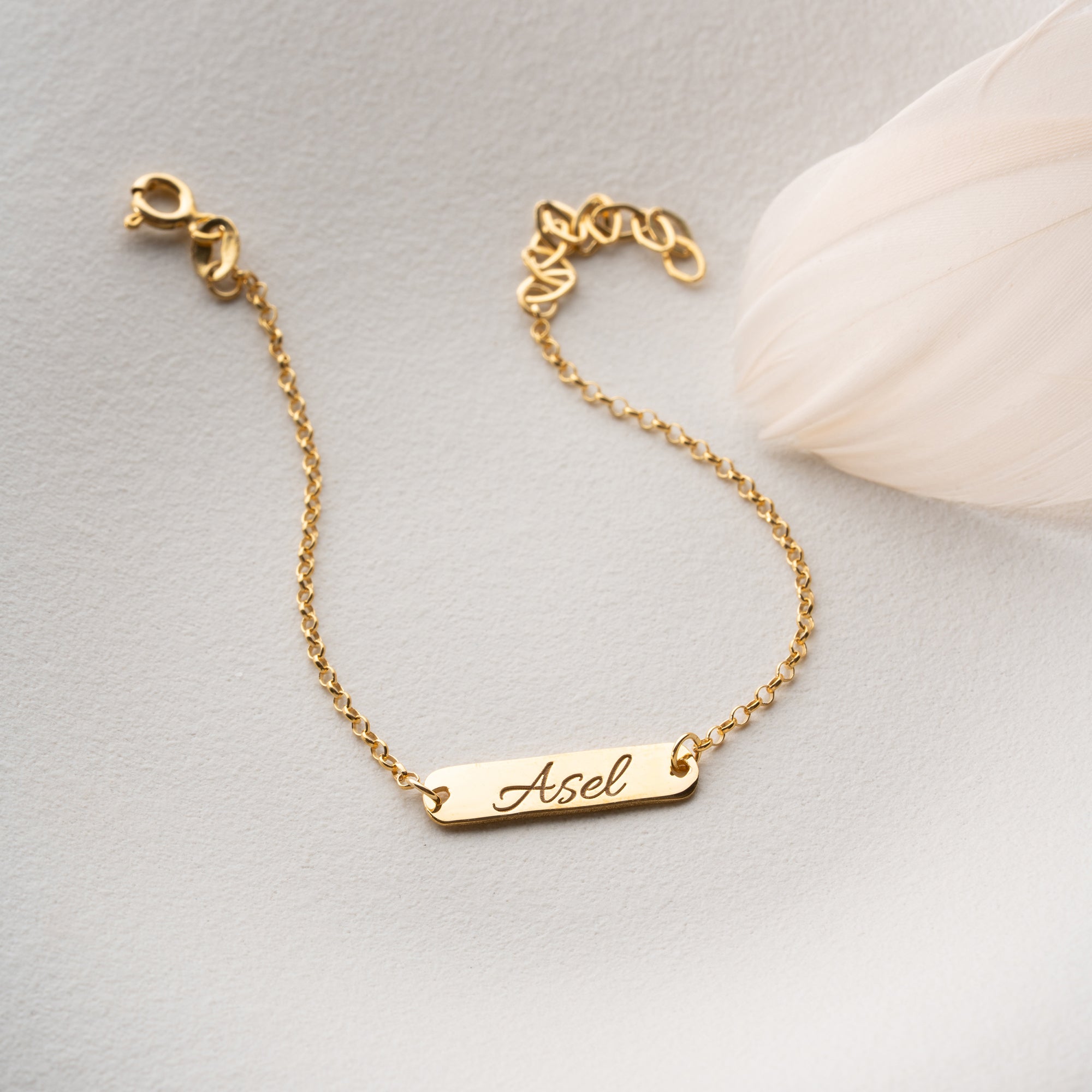 NAME SCHILD ARMKETTE | 925 SILBER