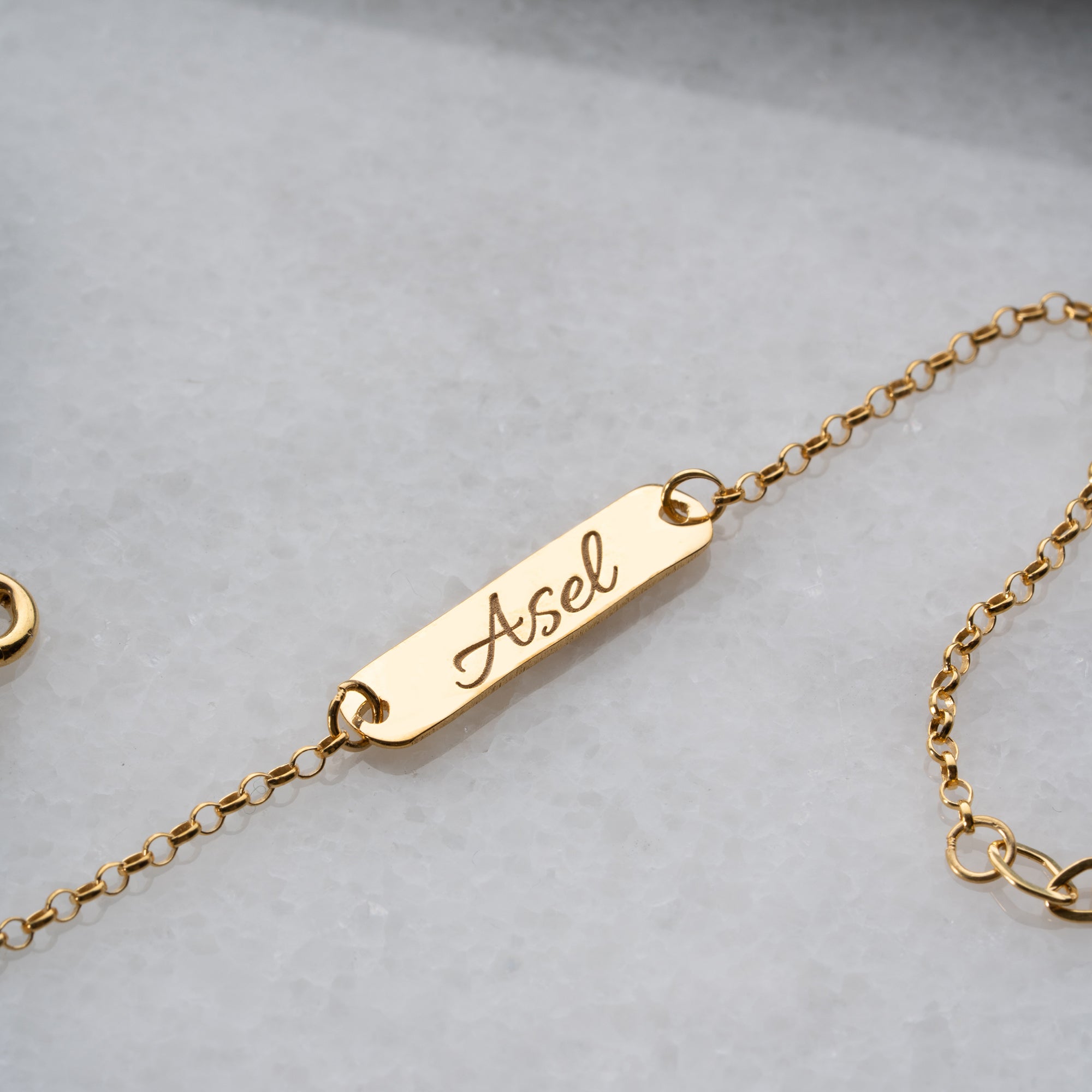 NAME SCHILD ARMKETTE | 925 SILBER