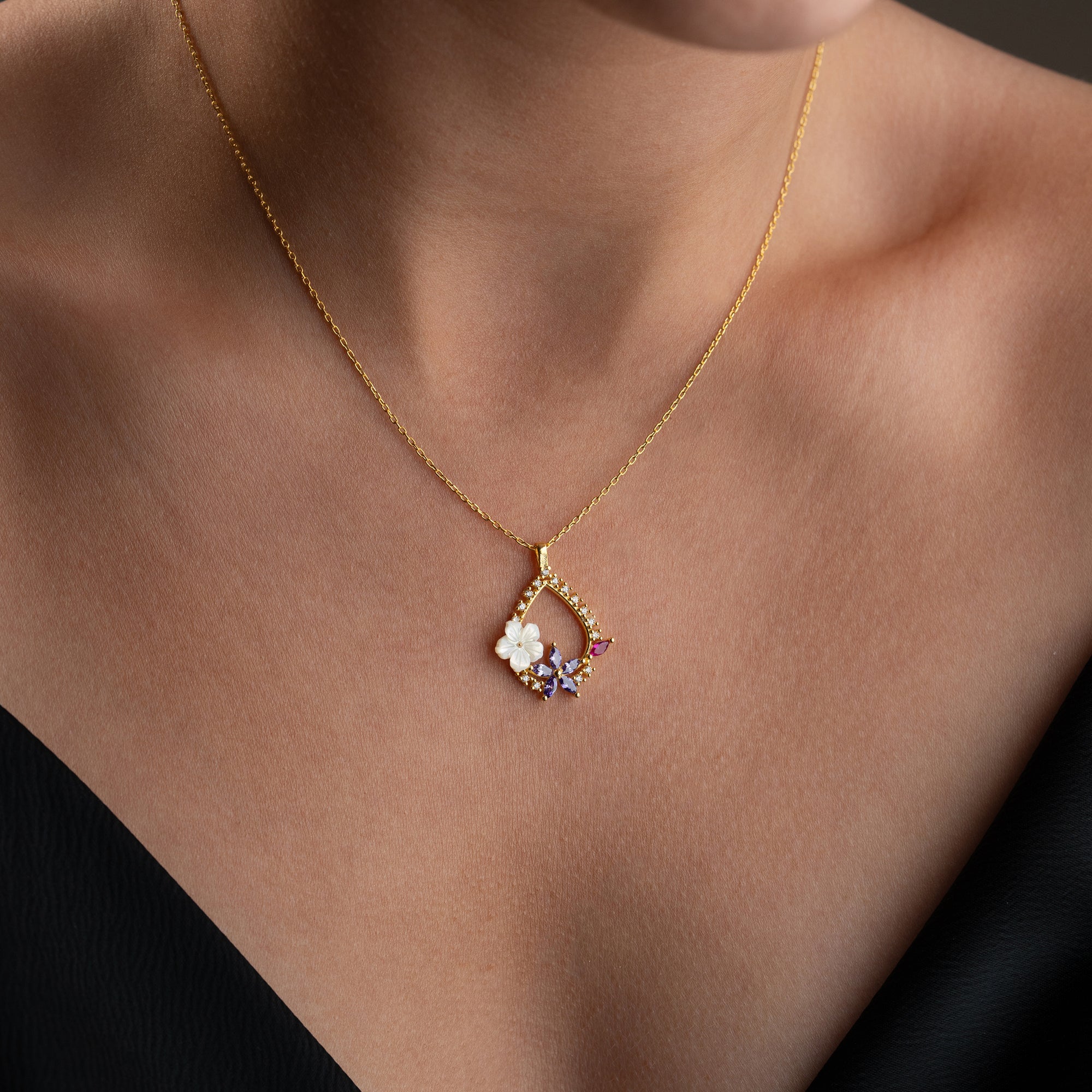 DROP VEVENTY HALSKETTE| 925 SILBER