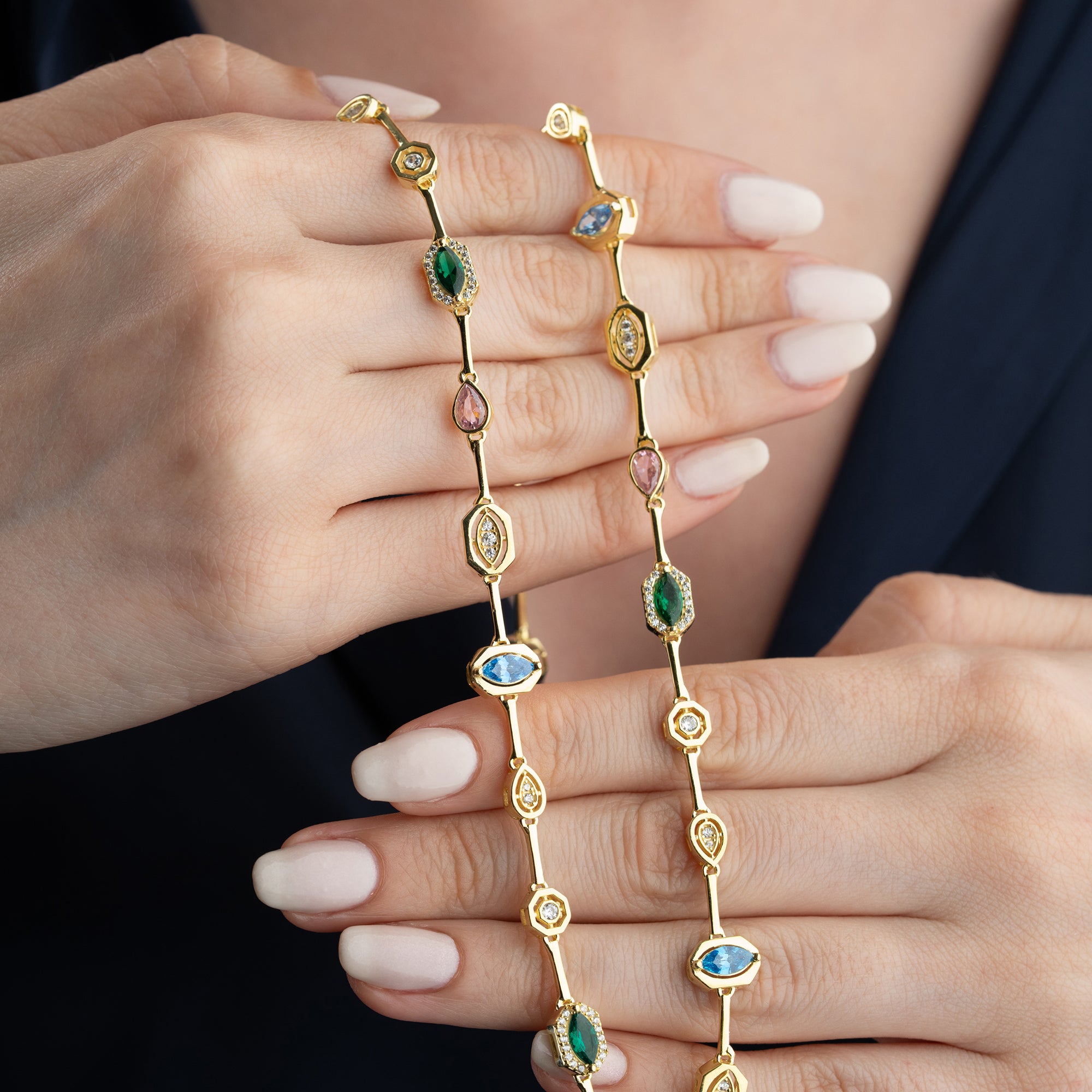 COLORFULL BIJOU HALSKETTE | 925 SILBER