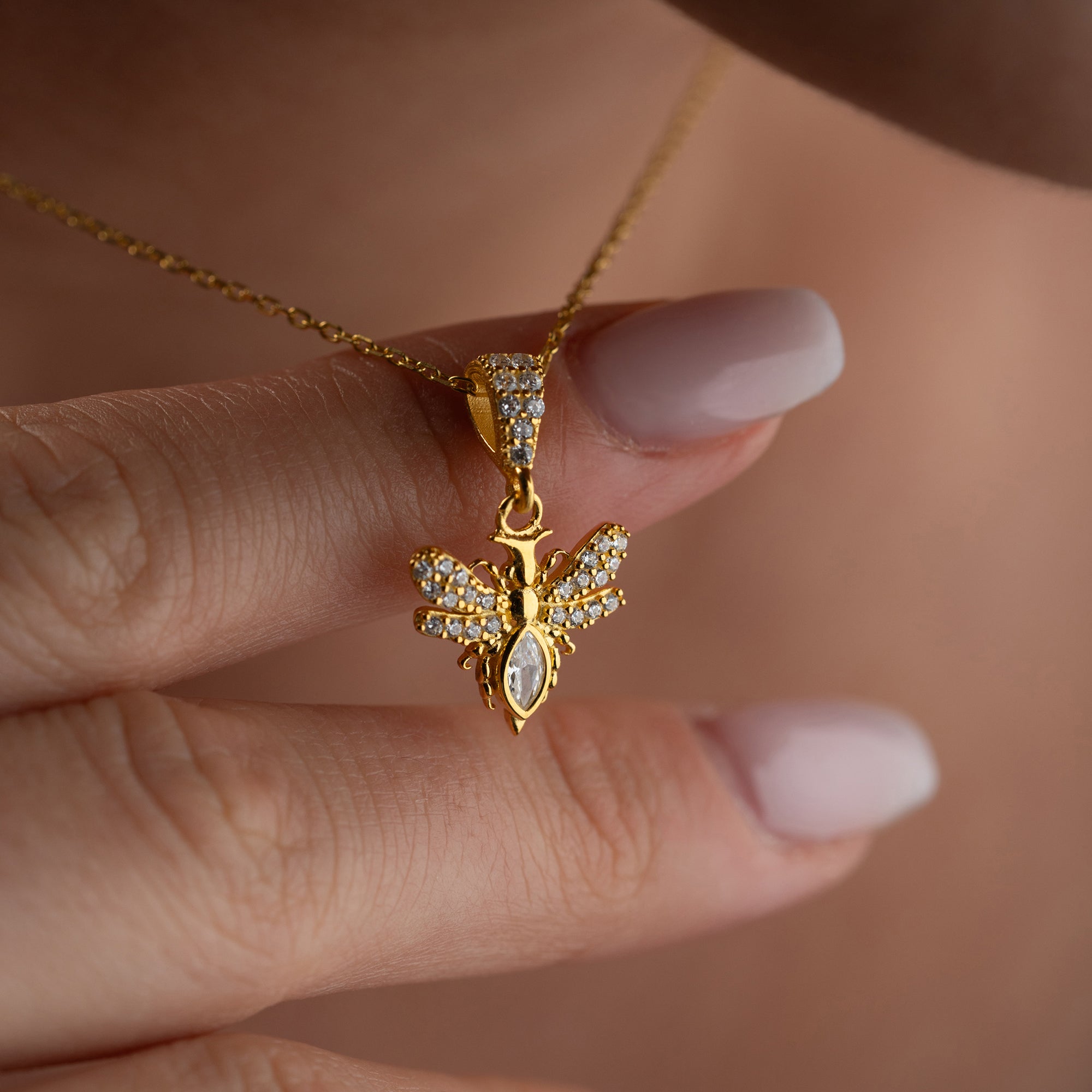 BIG BEE NECKLACE | 925 SILVER