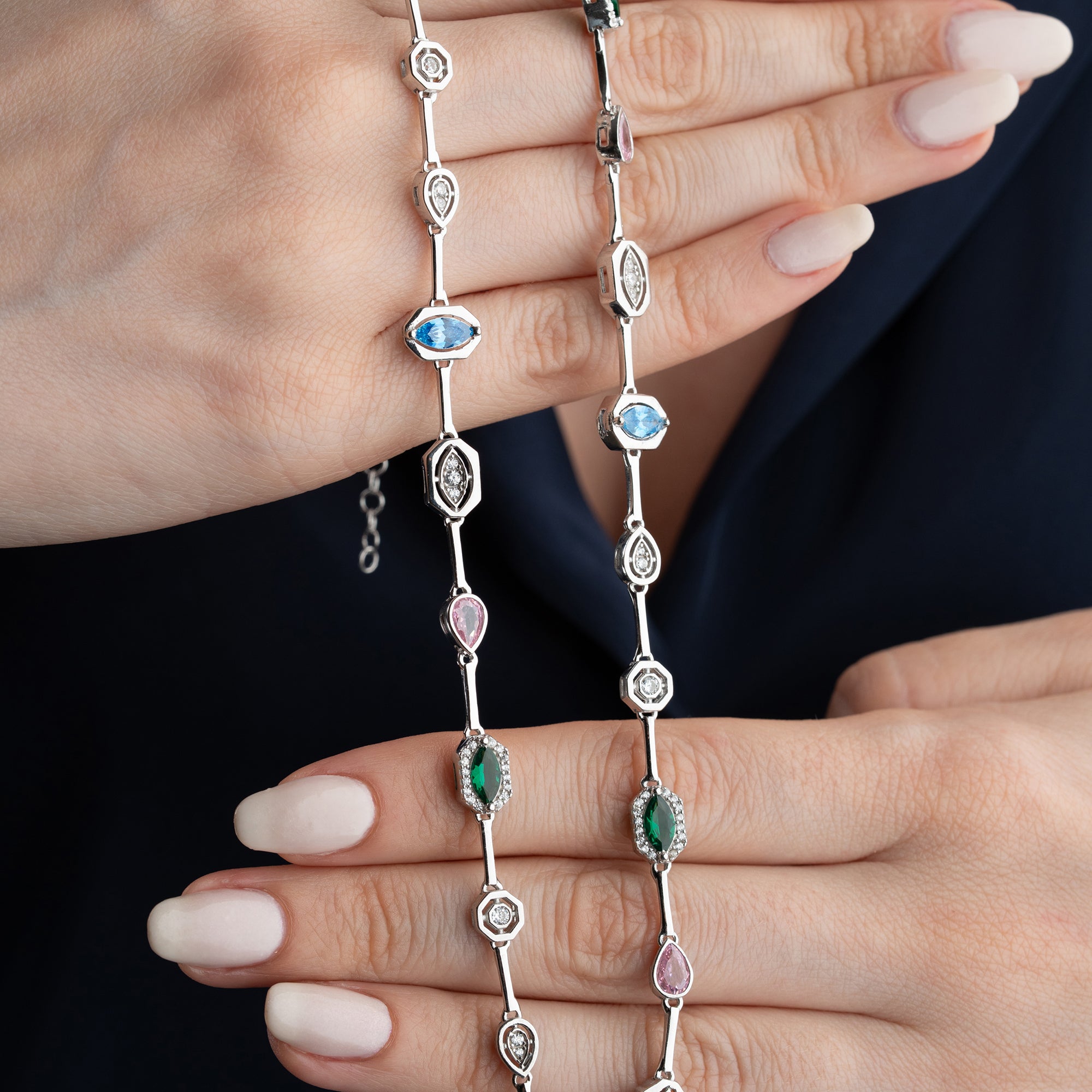 COLORFULL BIJOU HALSKETTE | 925 SILBER