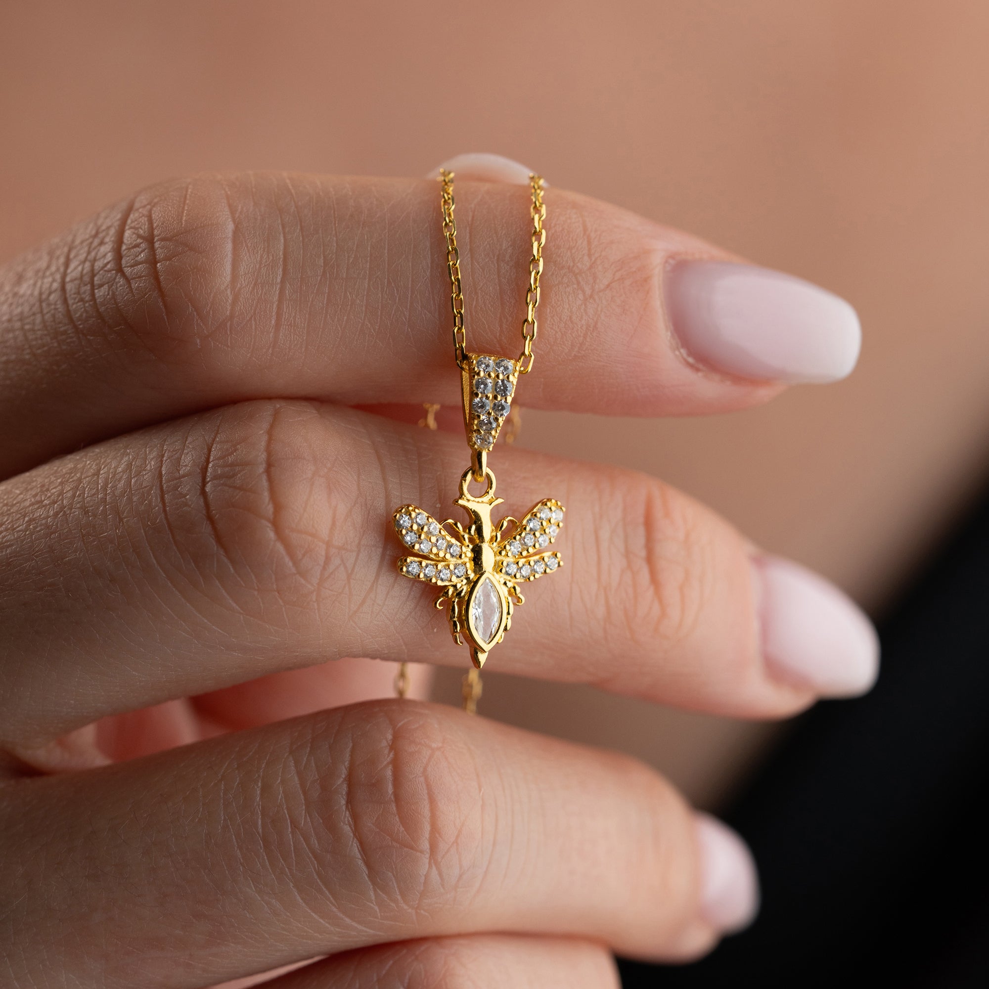 BIG BEE NECKLACE | 925 SILVER