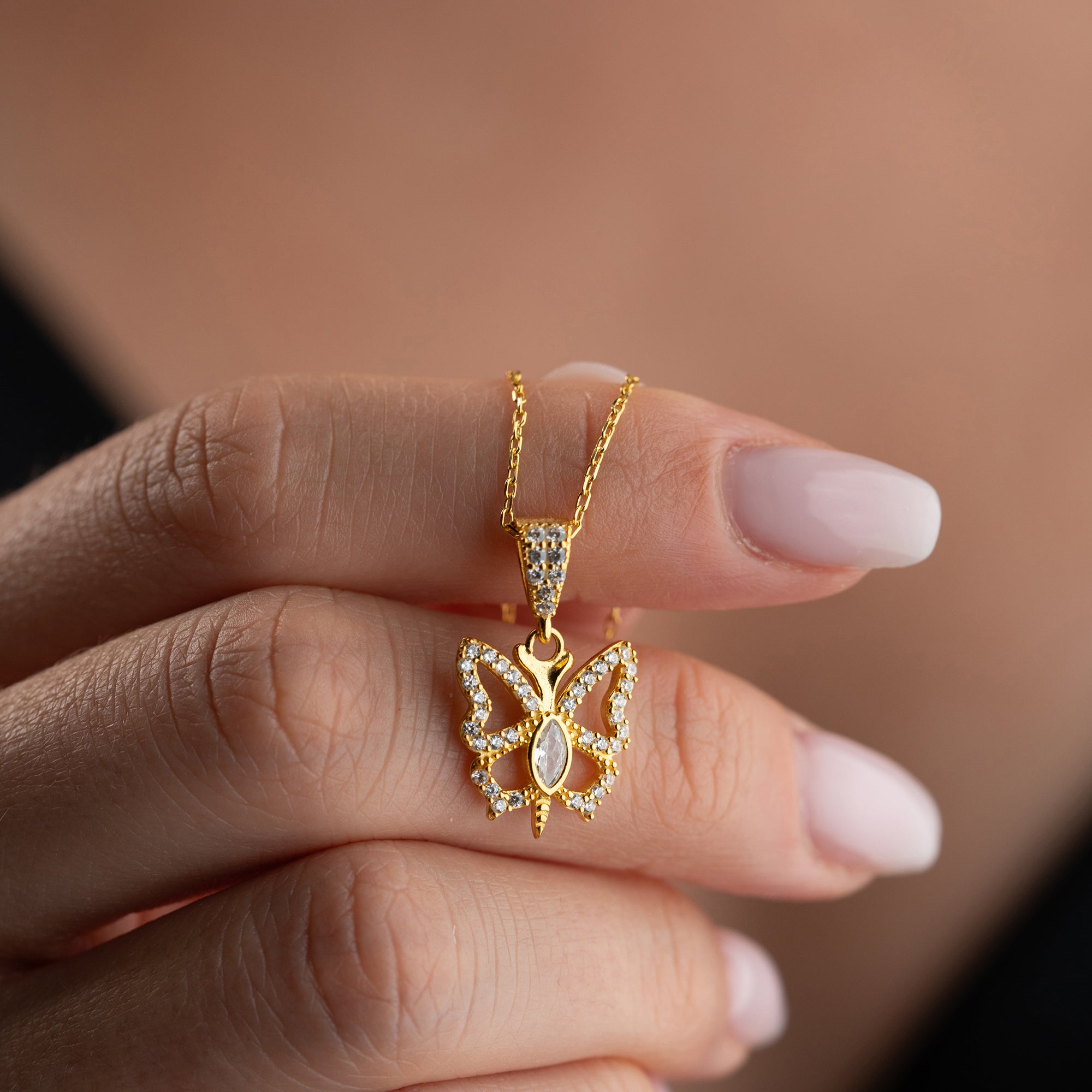 BIG BUTTERFLY HALSKETTE| 925 SILBER