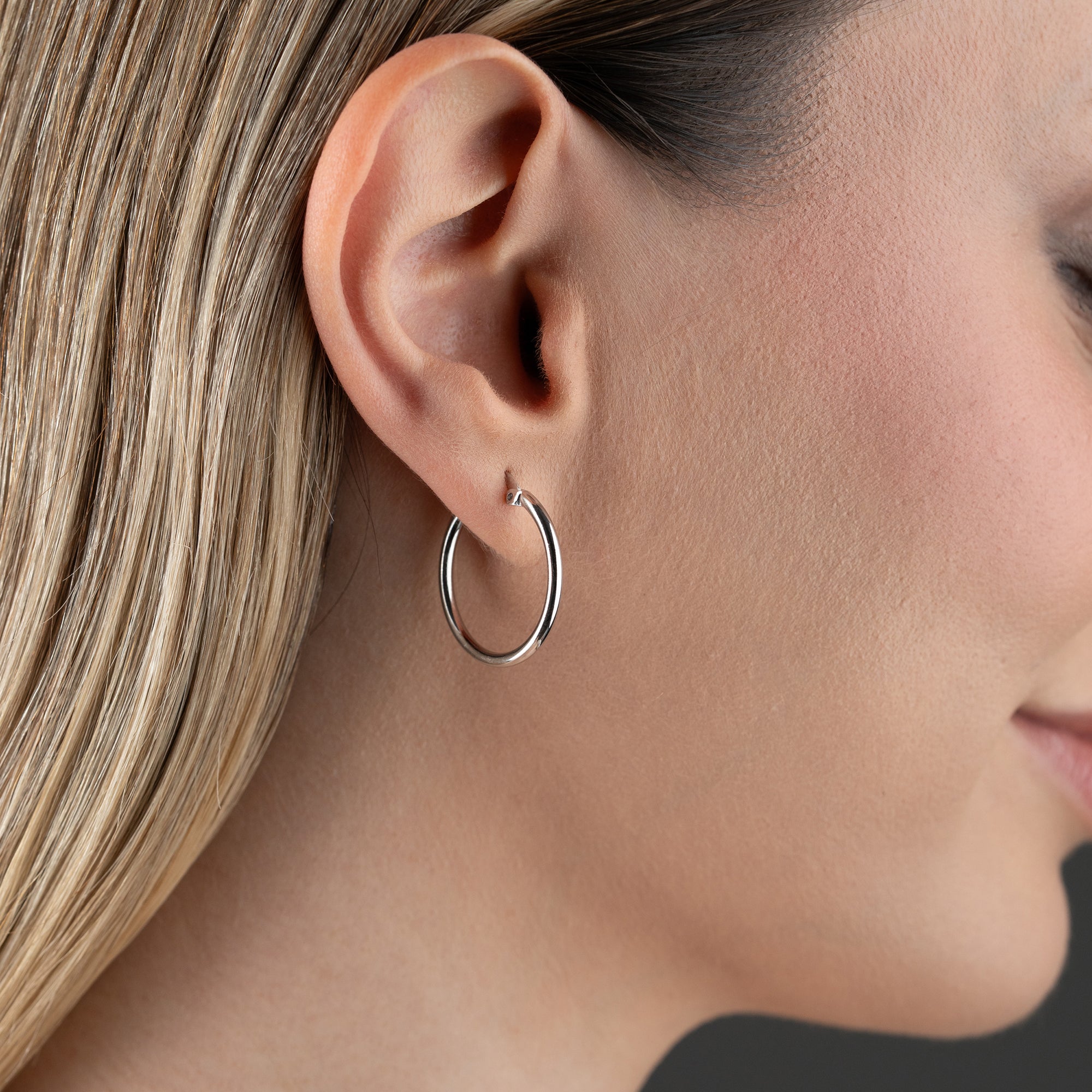 EINE BASIC OHRRINGE | 925 SILBER
