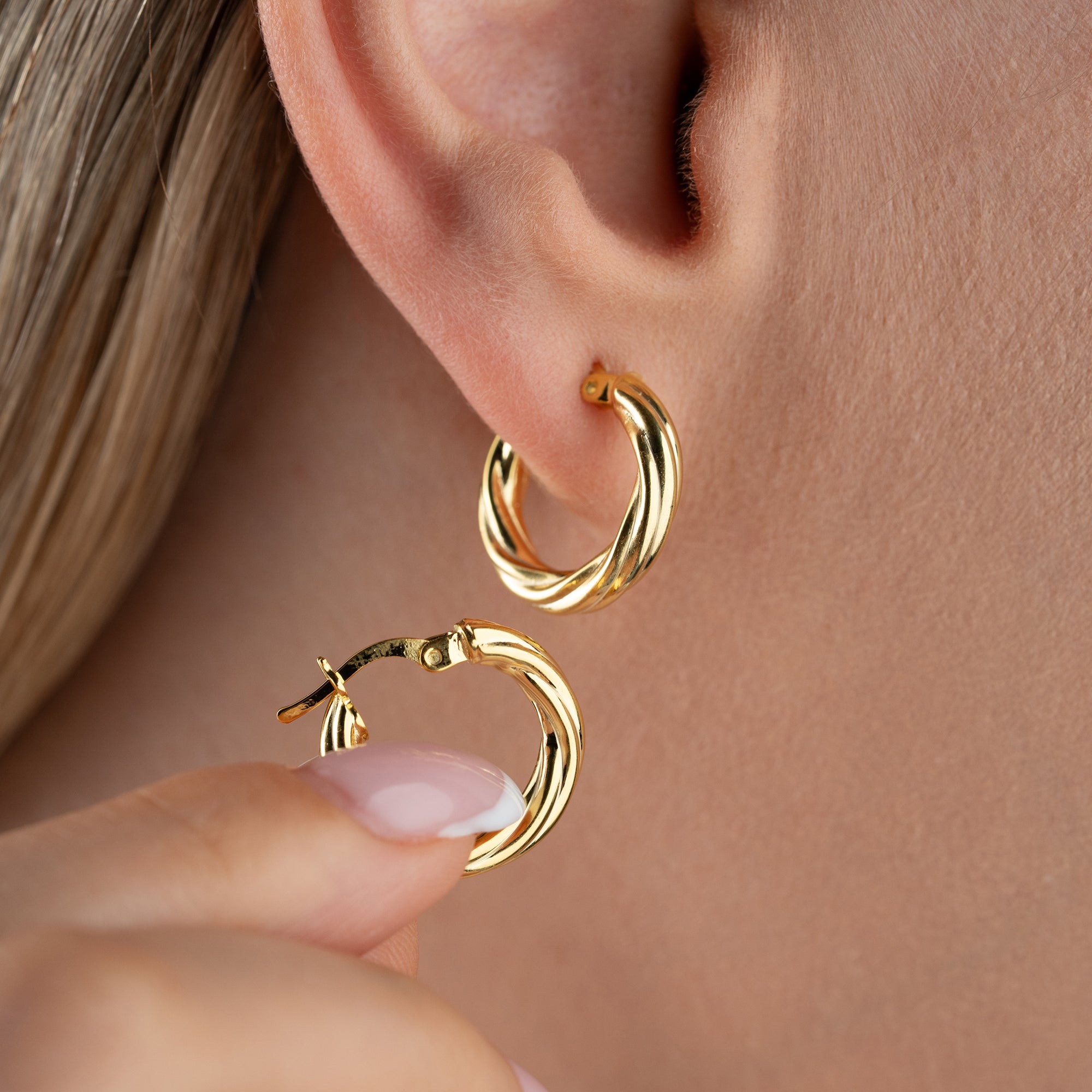 SCHLICHTER TWIST OHRRINGE | 925 SILBER