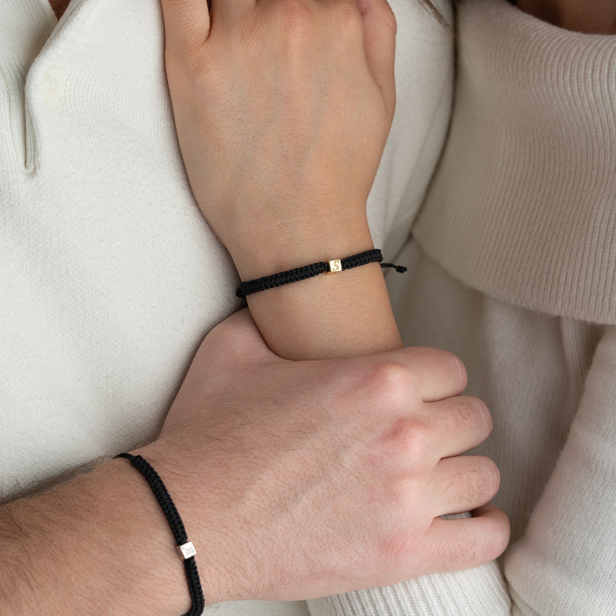 SEIL WÜRFEL PARTNERARMBAND | 925 SILBER