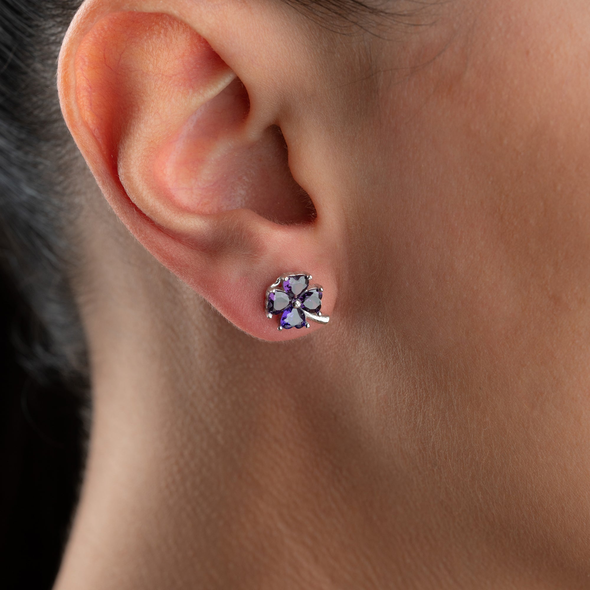 KLEE LILA OHRRINGE | 925 SILBER
