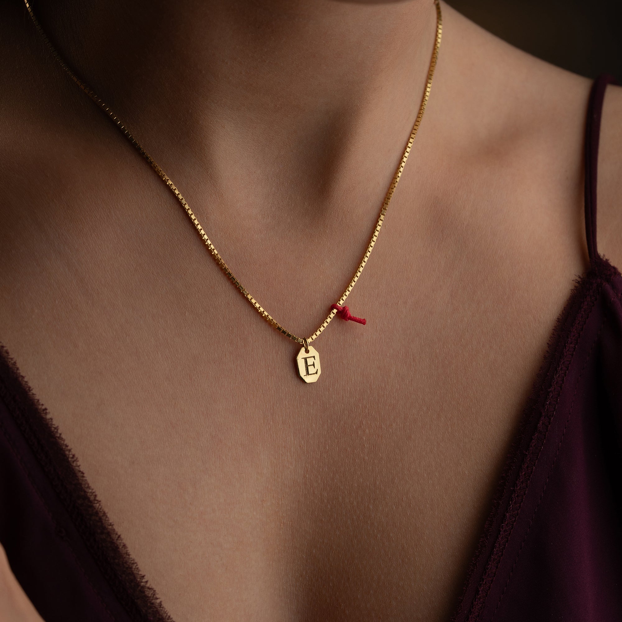 LETTER KUBIC HALSKETTE| 925 SILBER