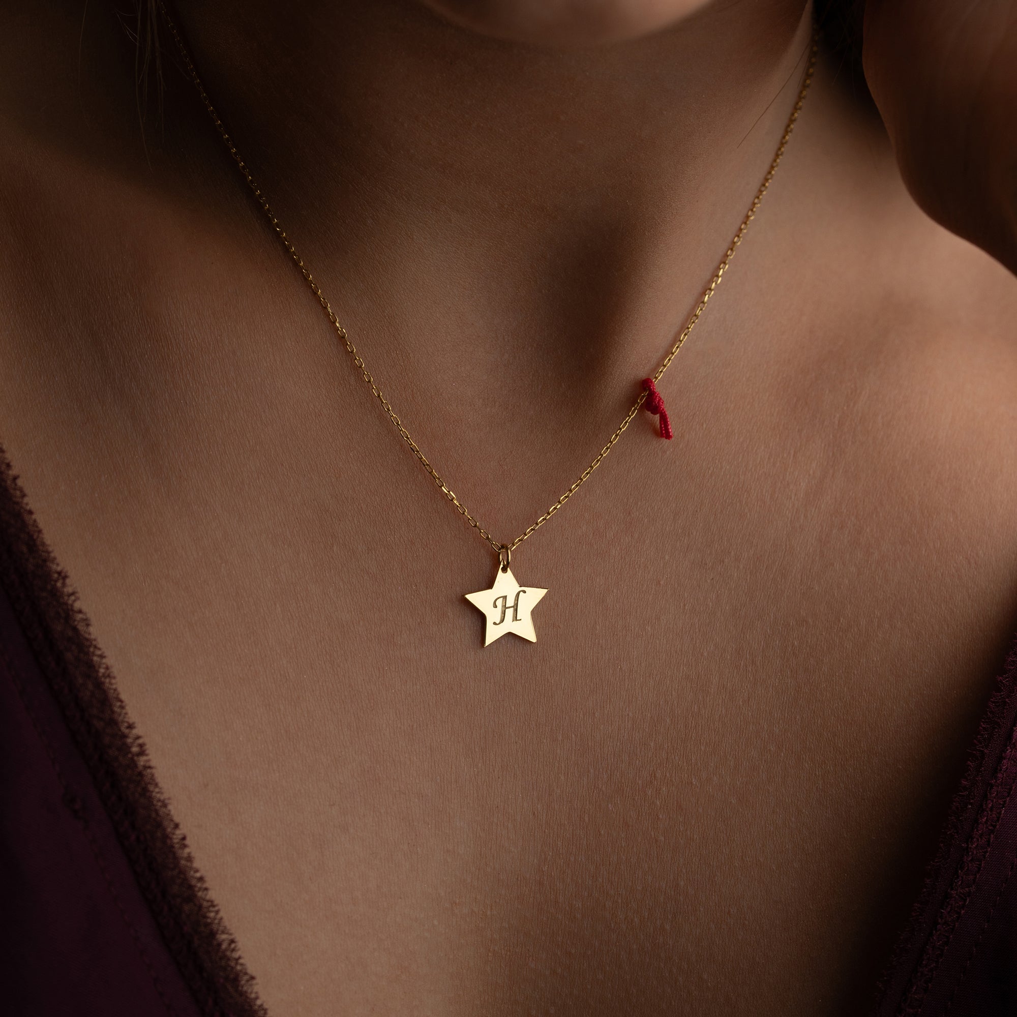 STERN LETTER HALSKETTE | 925 SILBER