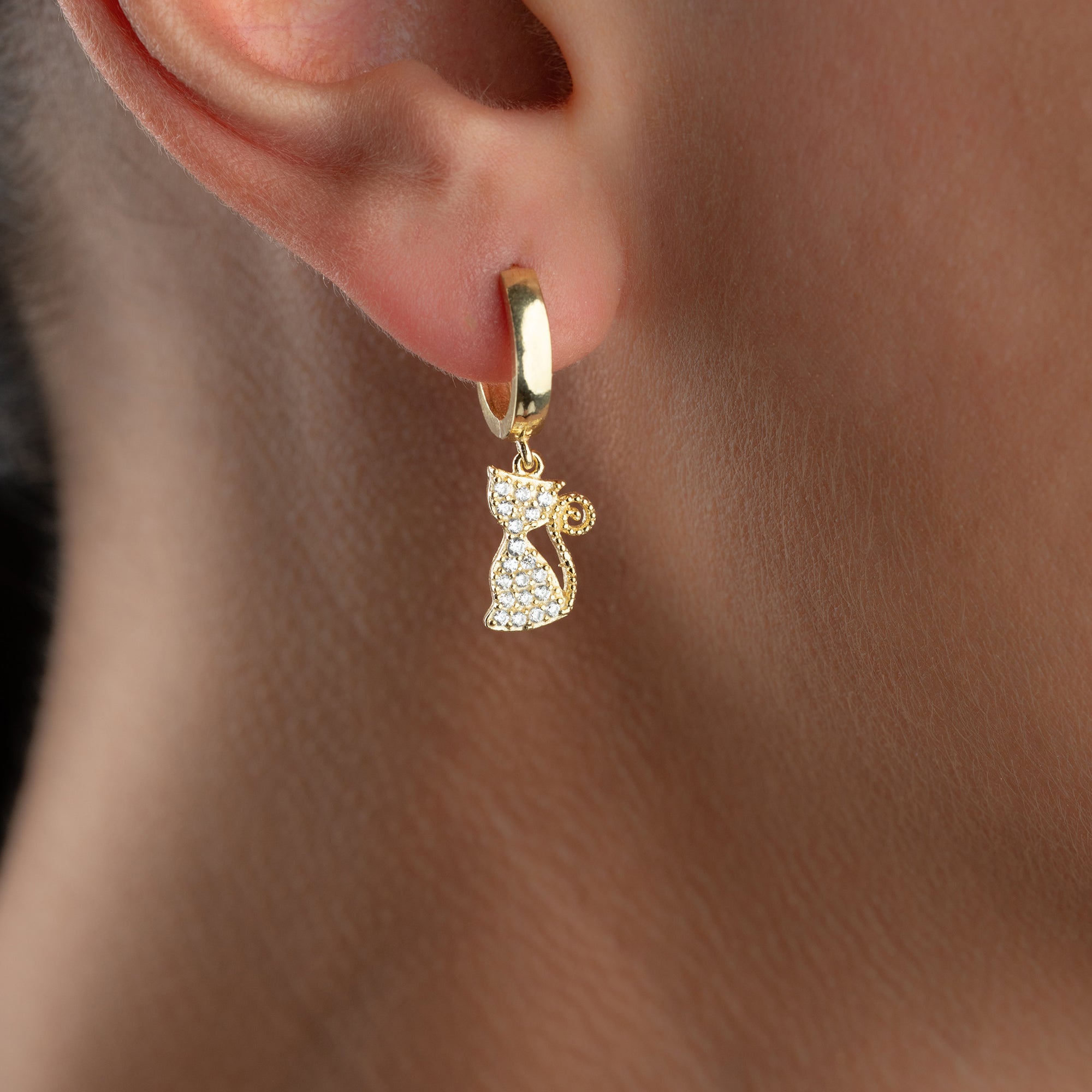 CAT STONE OHRRINGE | 925 SILBER