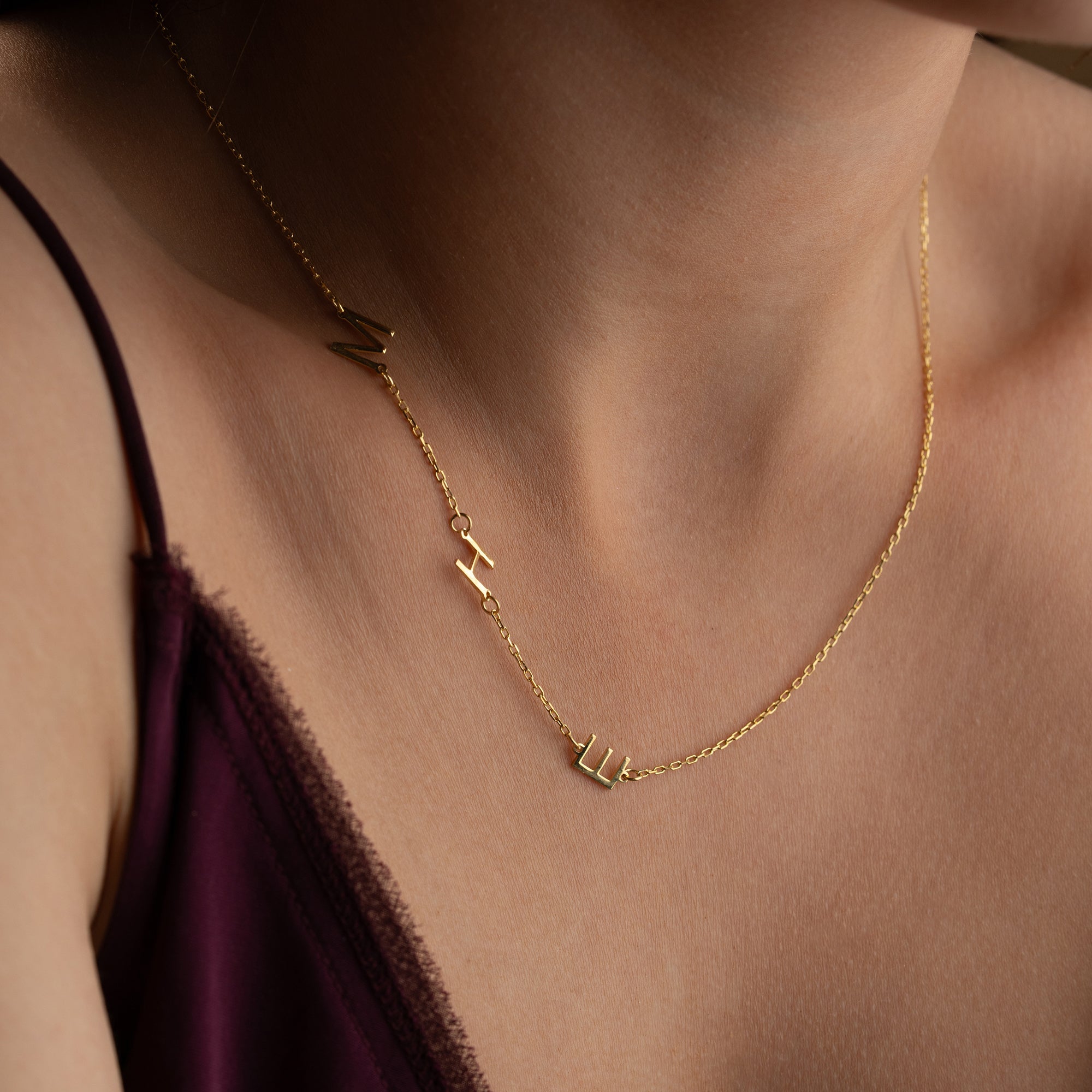 TRIO BASIC LETTER HALSKETTE | 925 SILBER