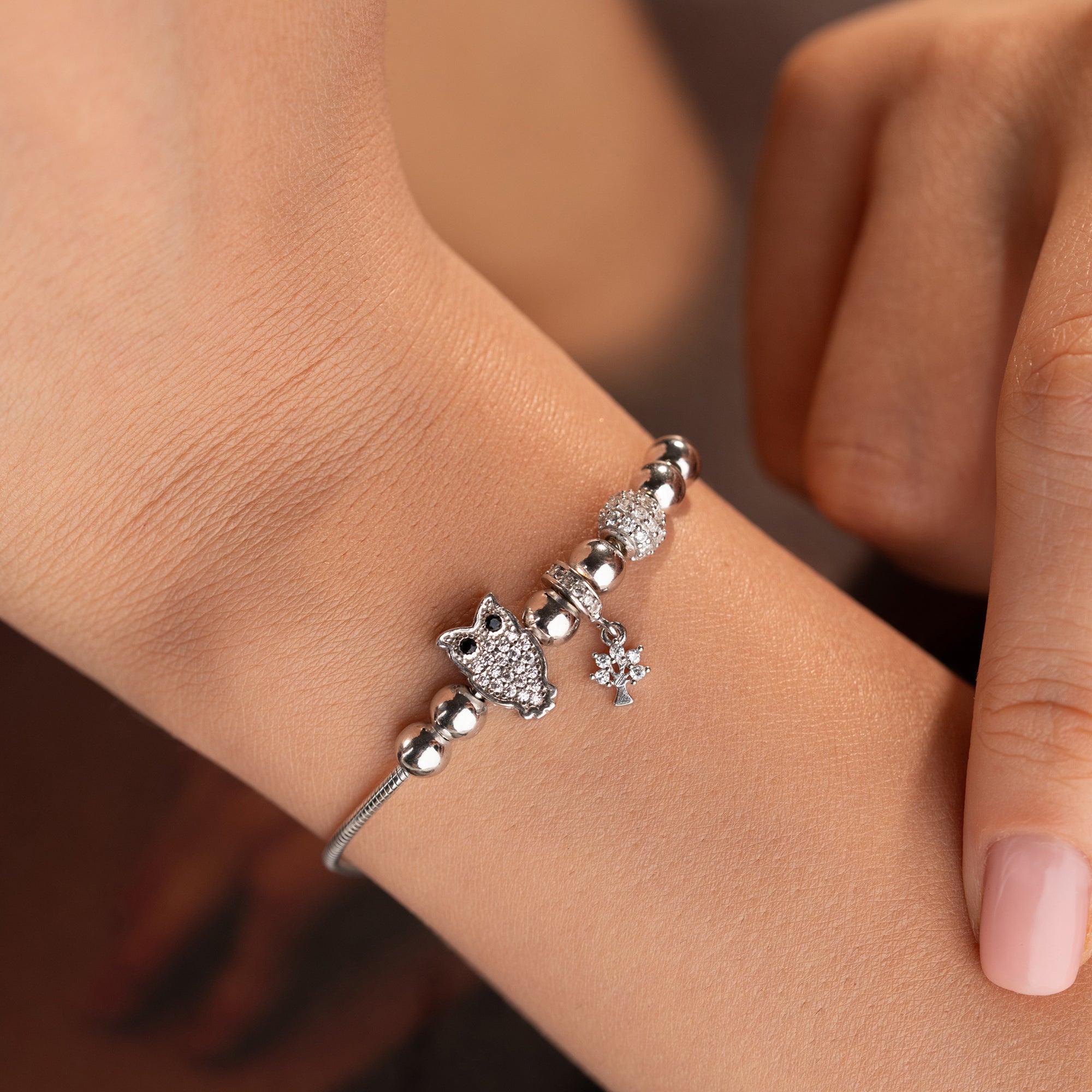 MIT EUULEN-CHARM ARMKETTE | 925 SILBER