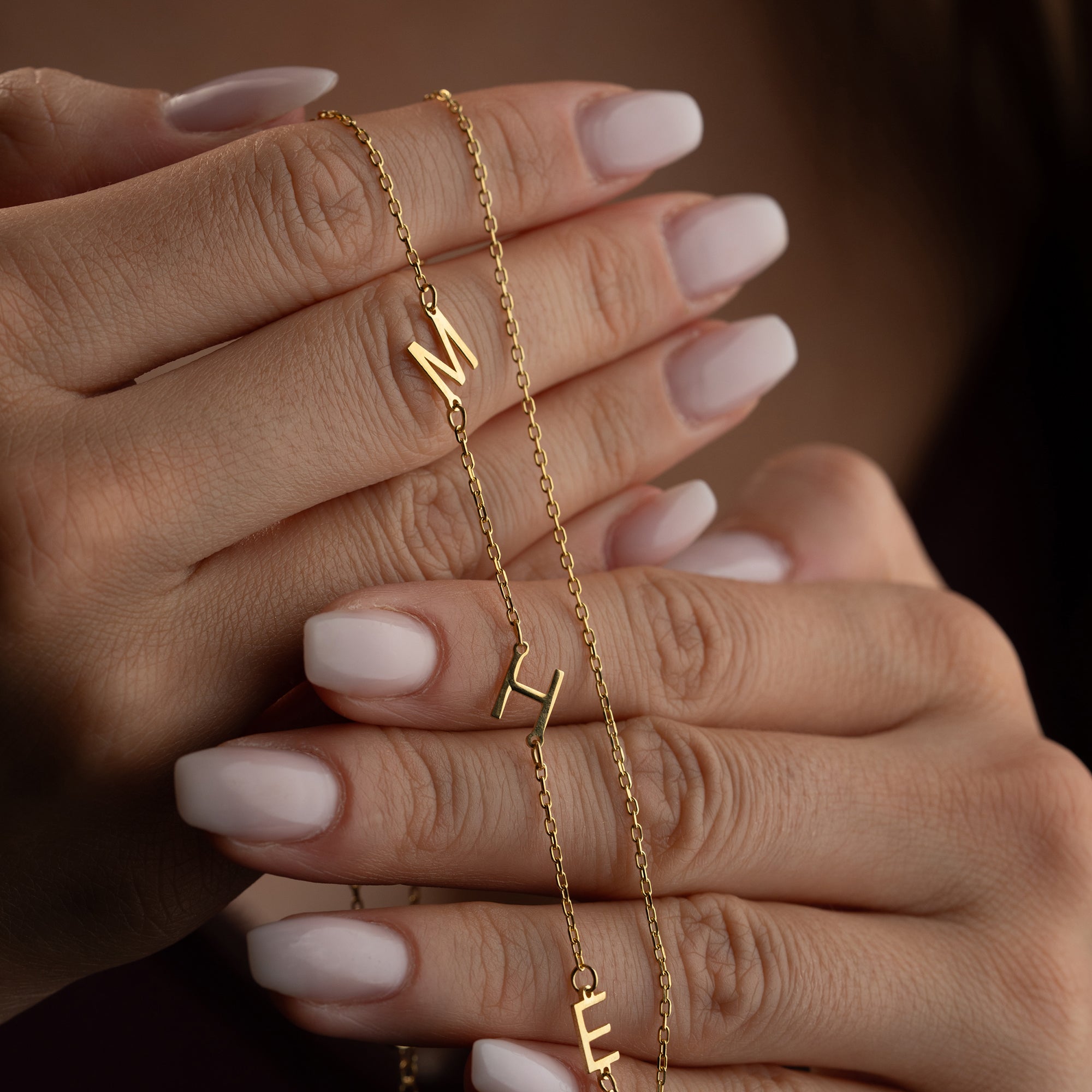 TRIO BASIC LETTER HALSKETTE | 925 SILBER