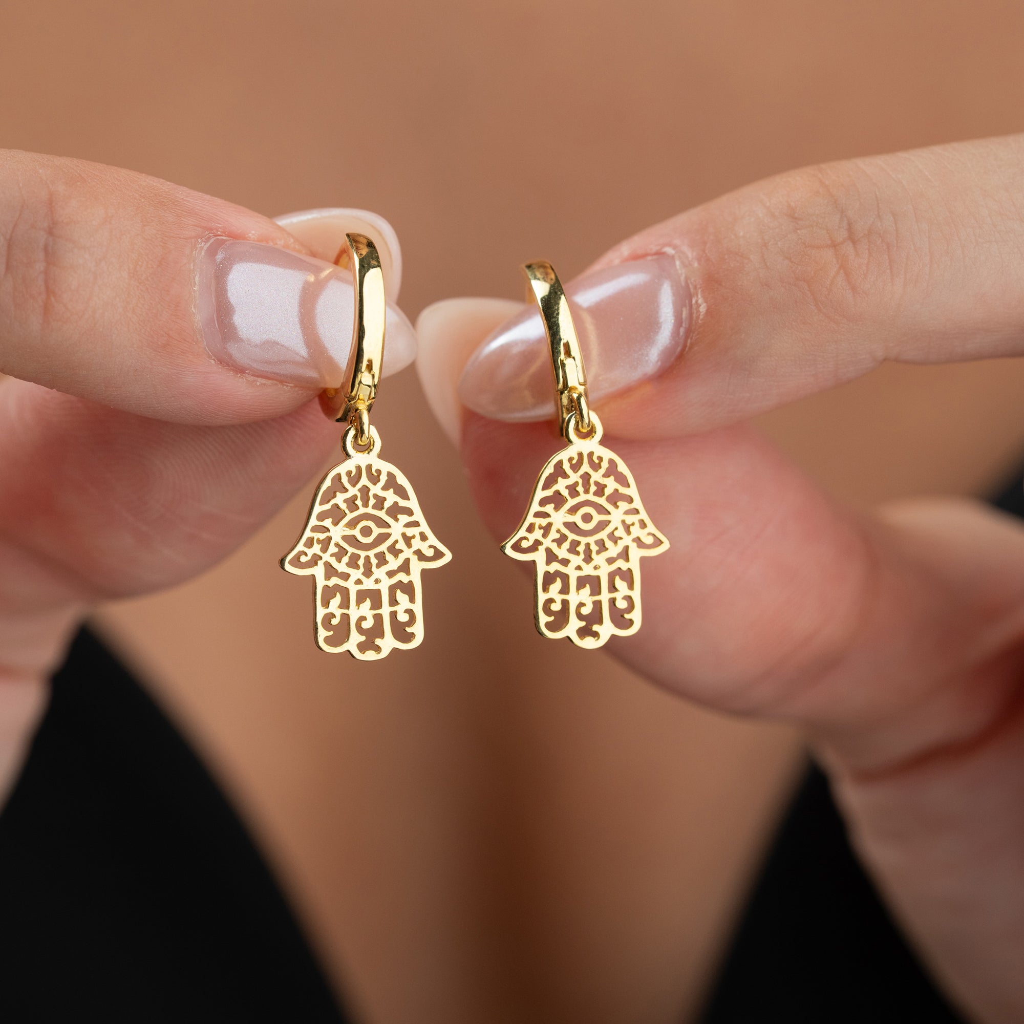 FATIMAS HAND MATRIX OHRRINGE | 925 SILBER