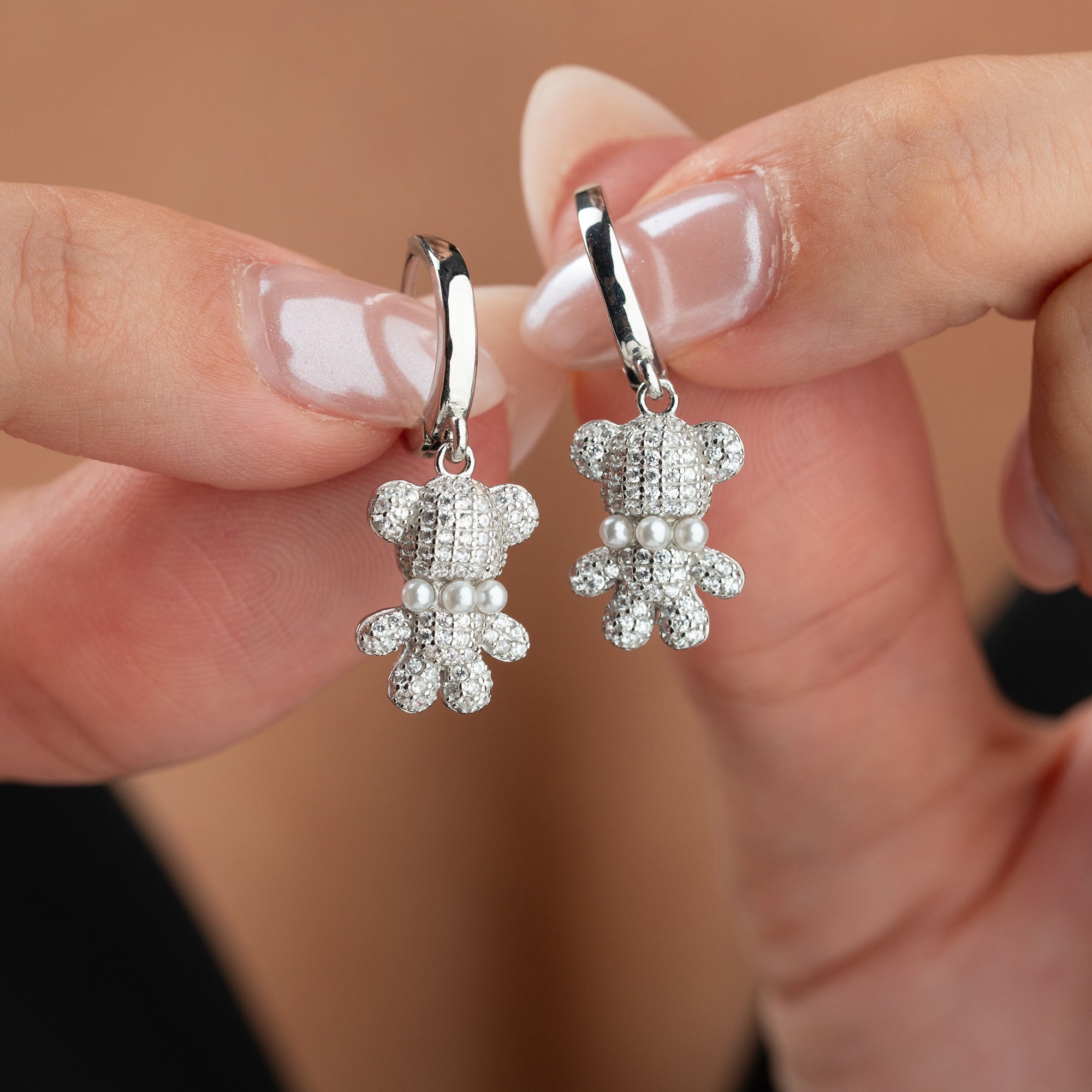 MINI TEDDY OHRRINGE | 925 SILBER
