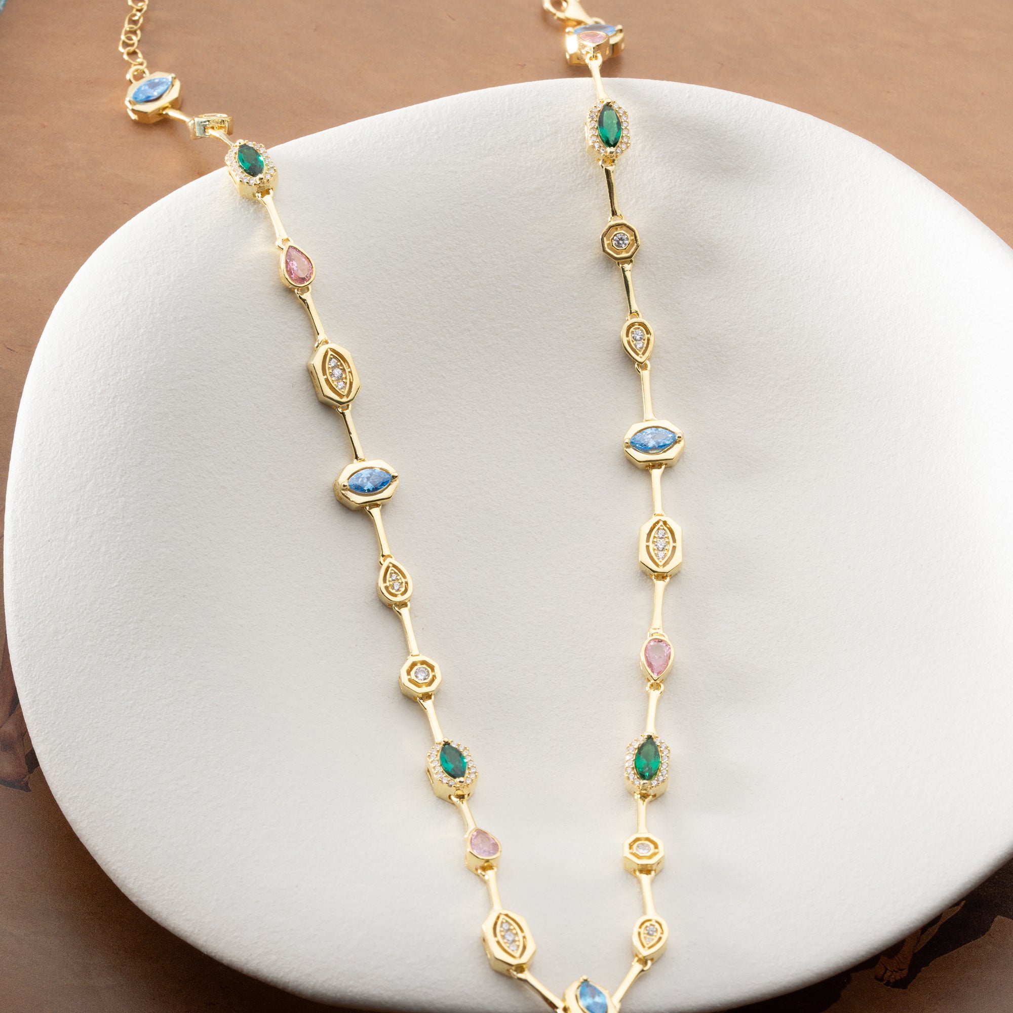 COLORFULL BIJOU HALSKETTE | 925 SILBER
