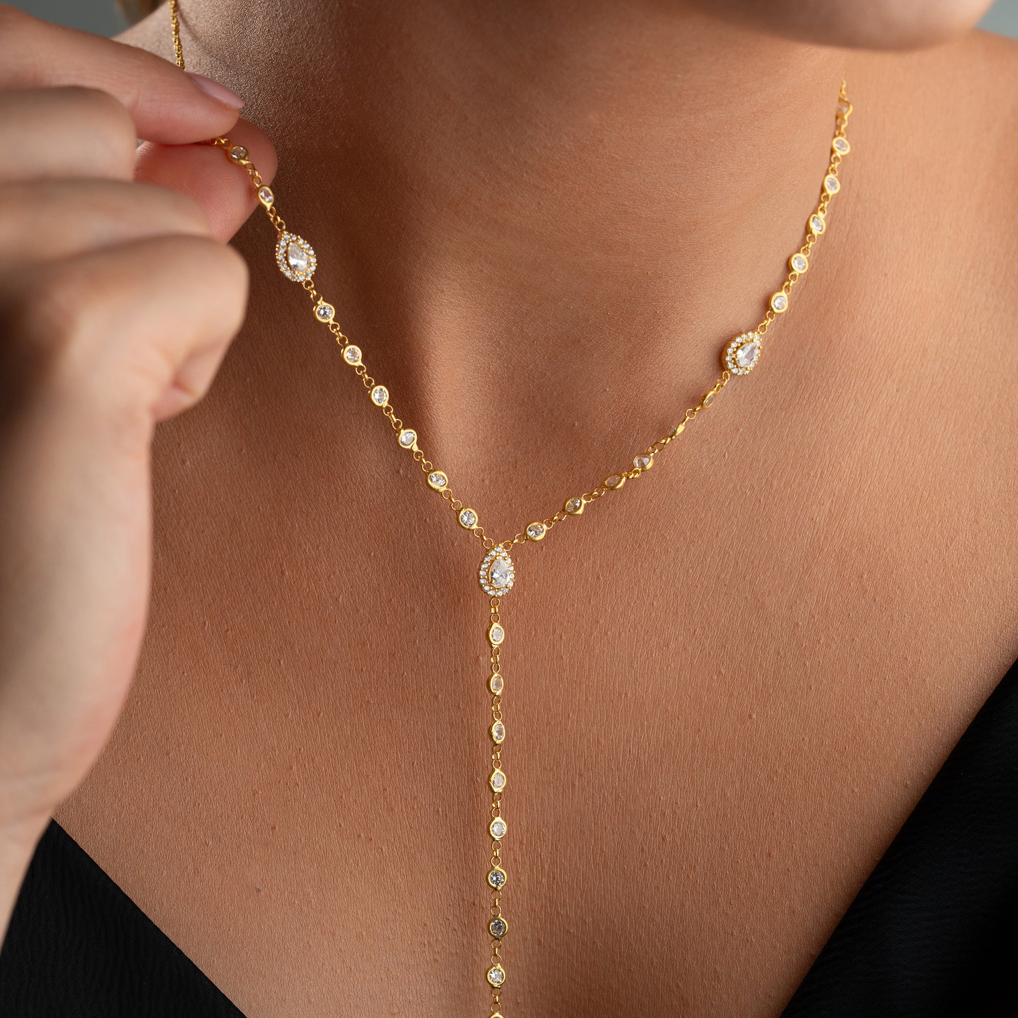 Y- MIT TROPFEN
HALSKETTE | 925 SILBER