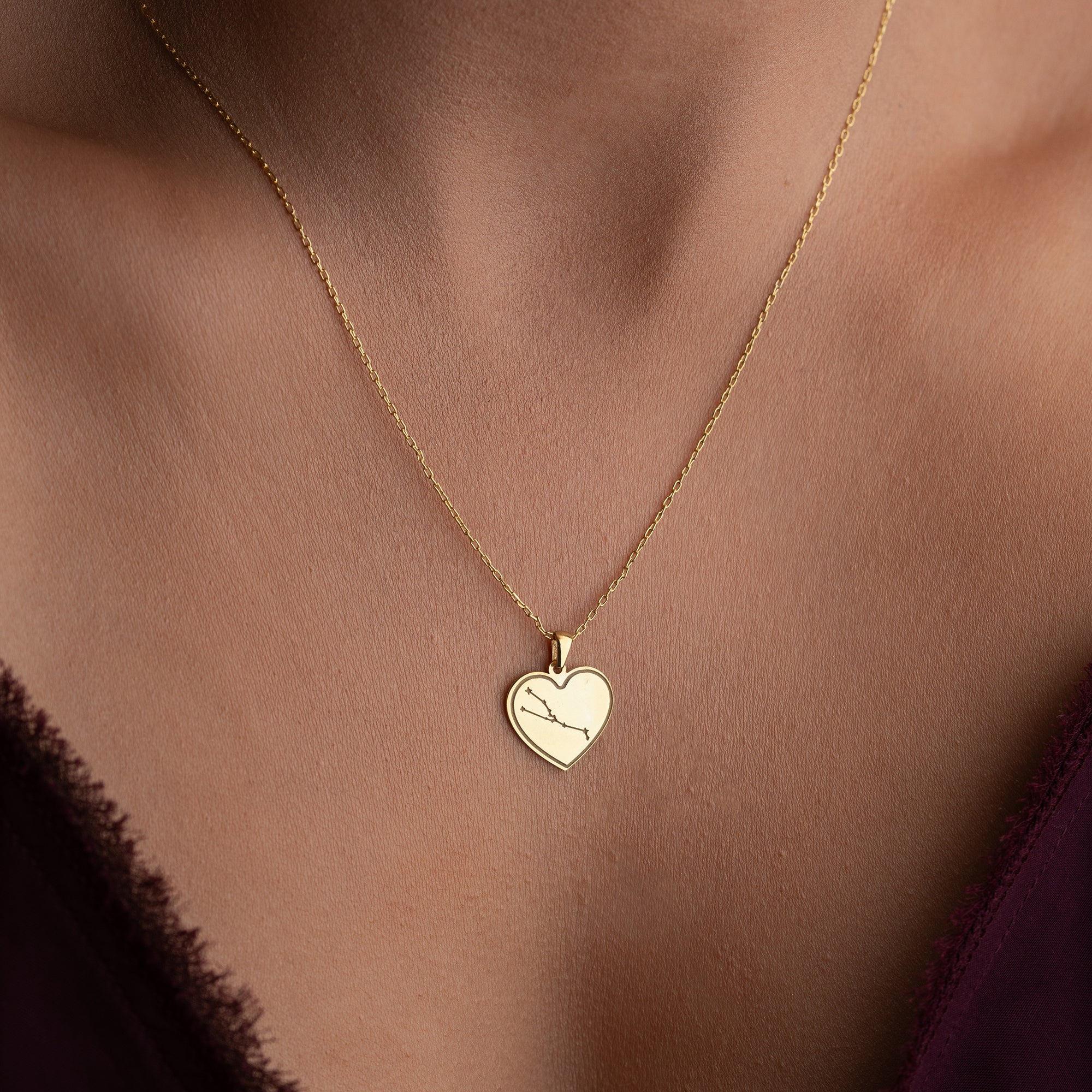 Engraved Heart Necklace | 925 Silver