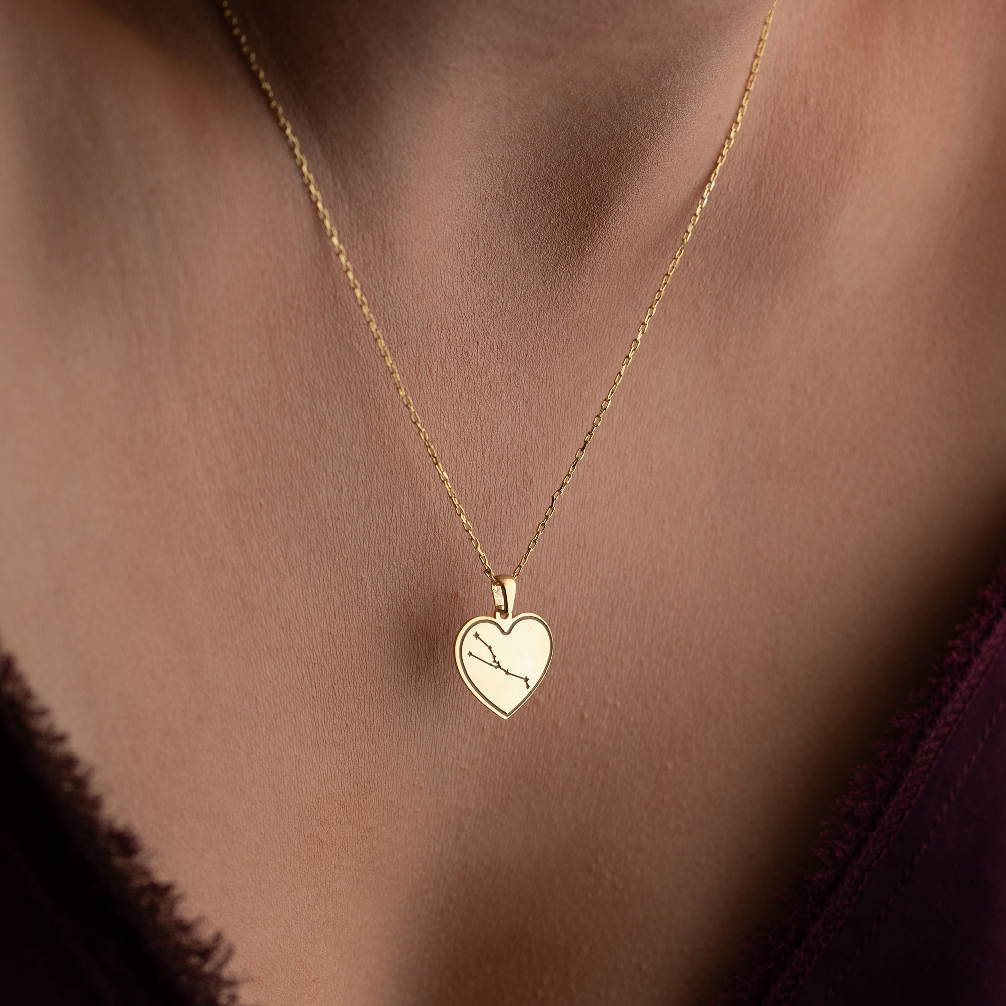 Engraved Heart Necklace | 925 Silver