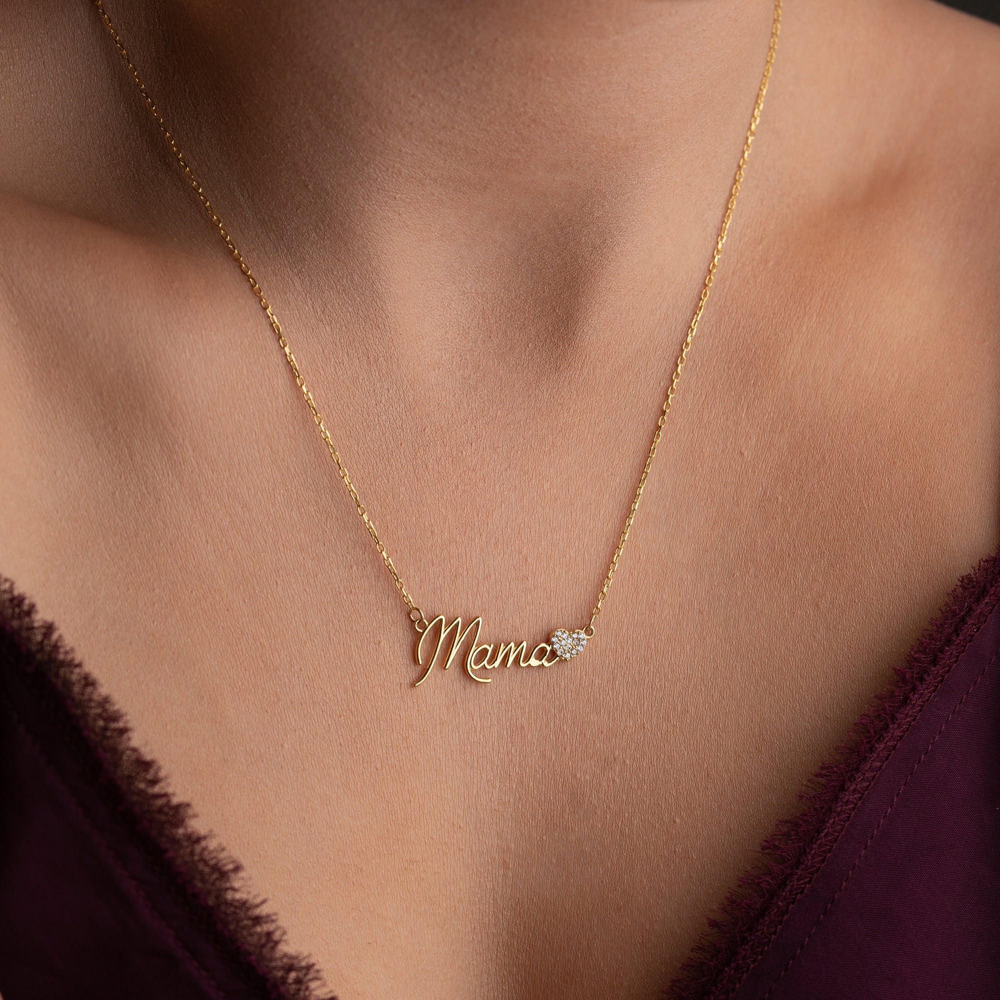 Engraved Heart Necklace | 925 Silver