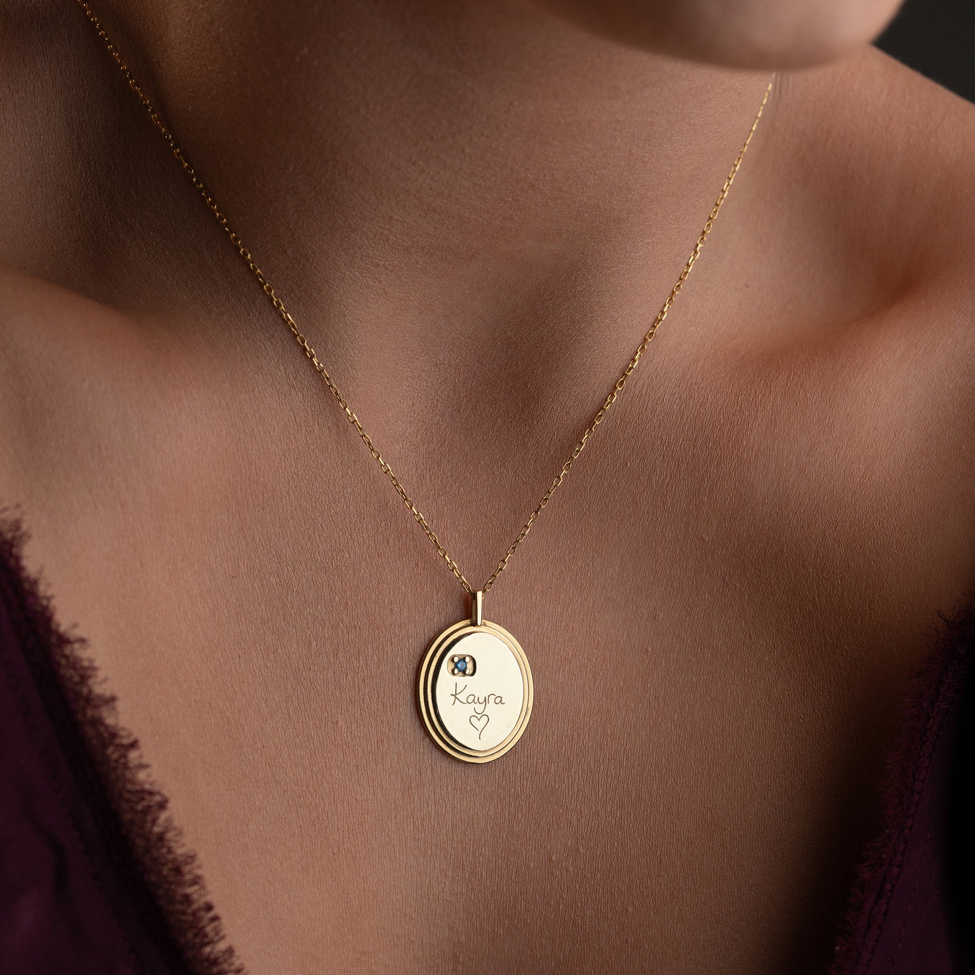 Engraved Heart Necklace | 925 Silver