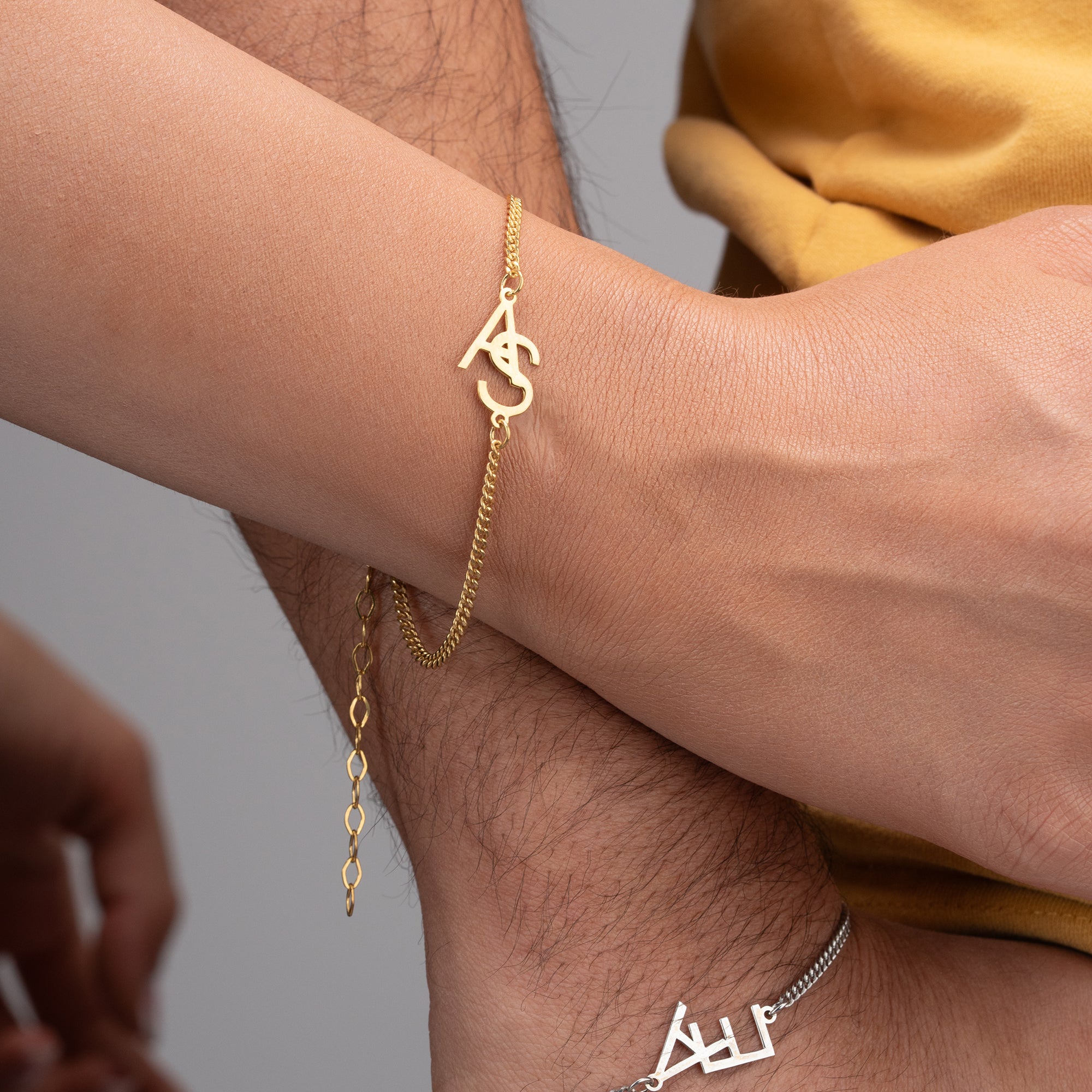 DOPPELBUCHSTABE ✨
PAAR ARMKETTE | 925 SILBER