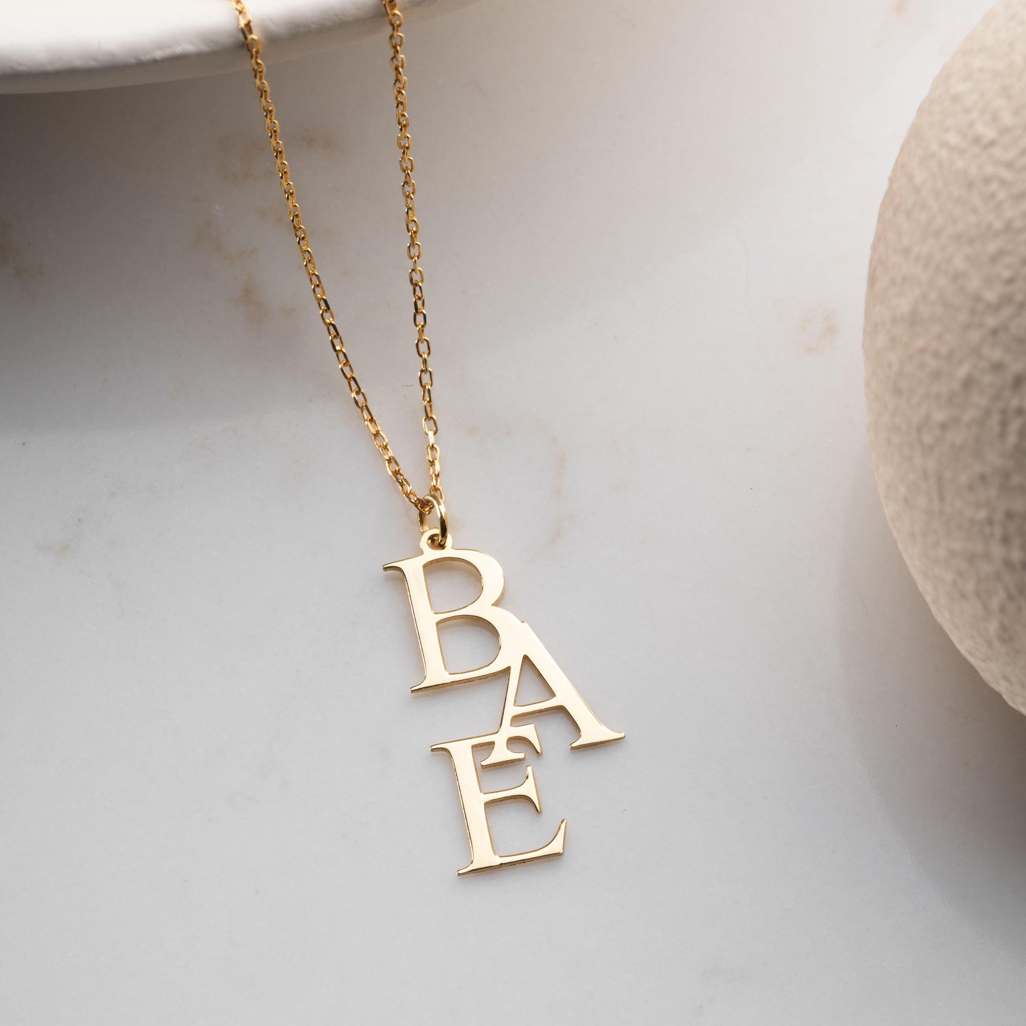 TRIO LETTER HALSKETTE | 925 SILBER