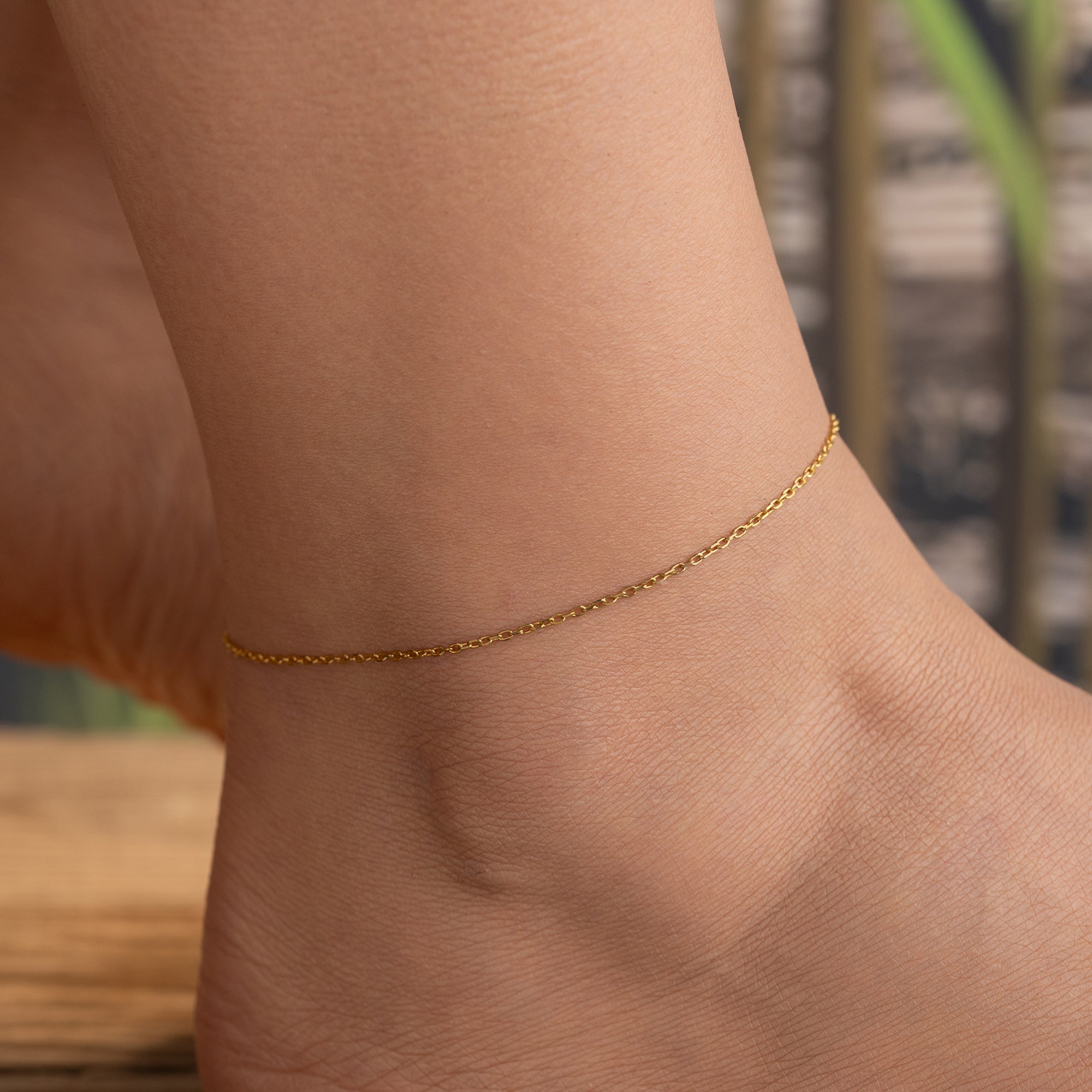 BASIC FUSSKETTE | 925 SILBER