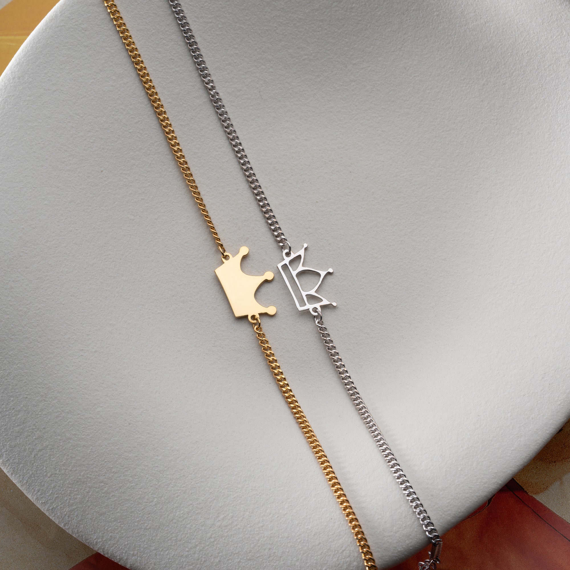 KÖNIG & KÖNIGIN PARTNERARMBAND | 925 SILBER