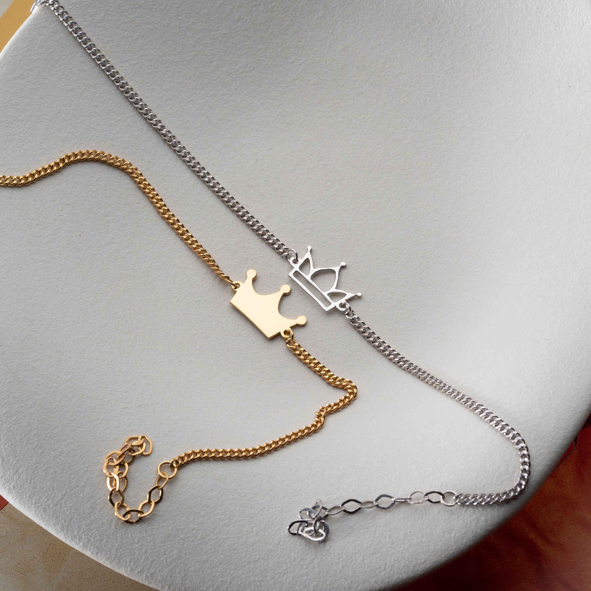 KÖNIG & KÖNIGIN PARTNERARMBAND | 925 SILBER