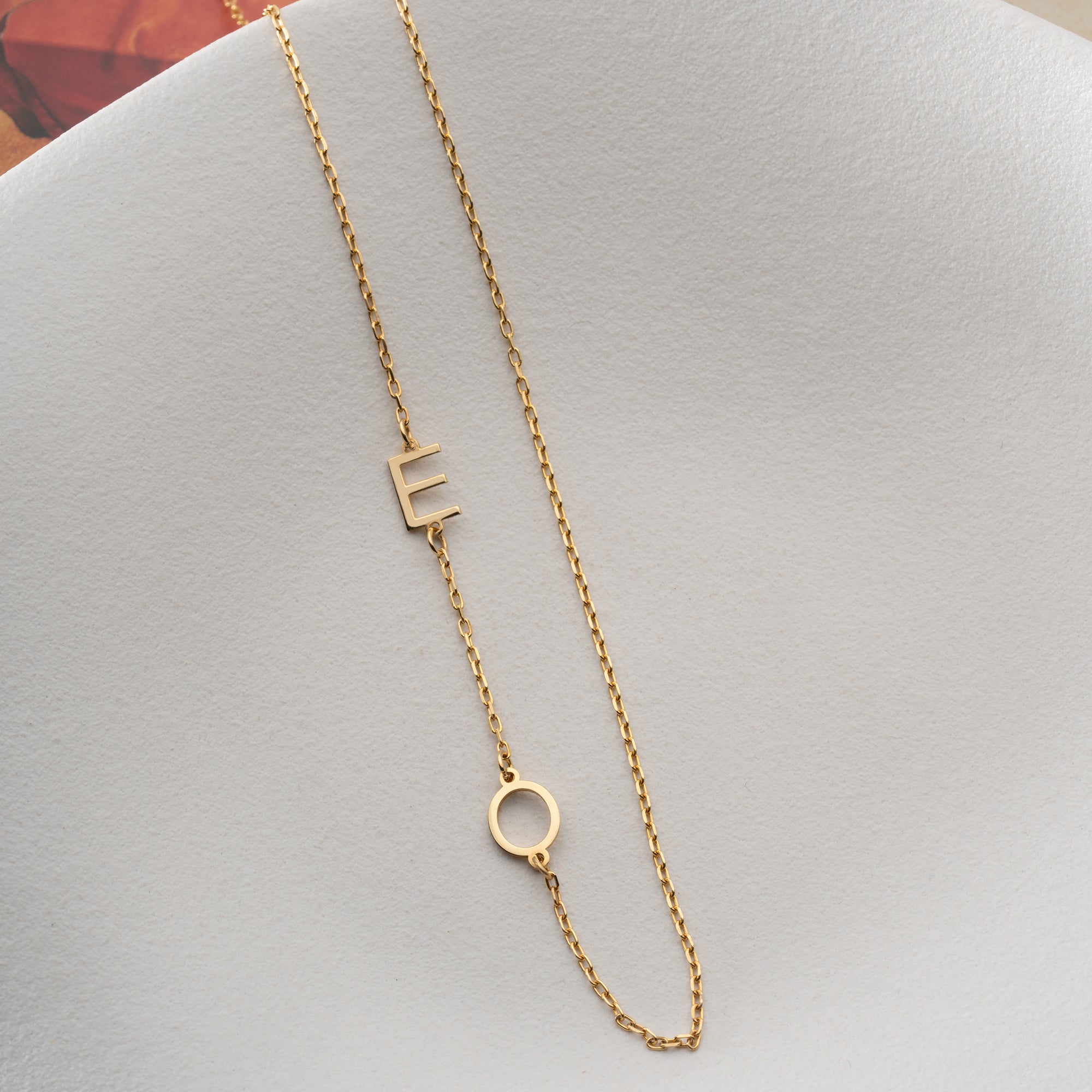 DUO BASIC LETTER HALSKETTE | 925 SILBER