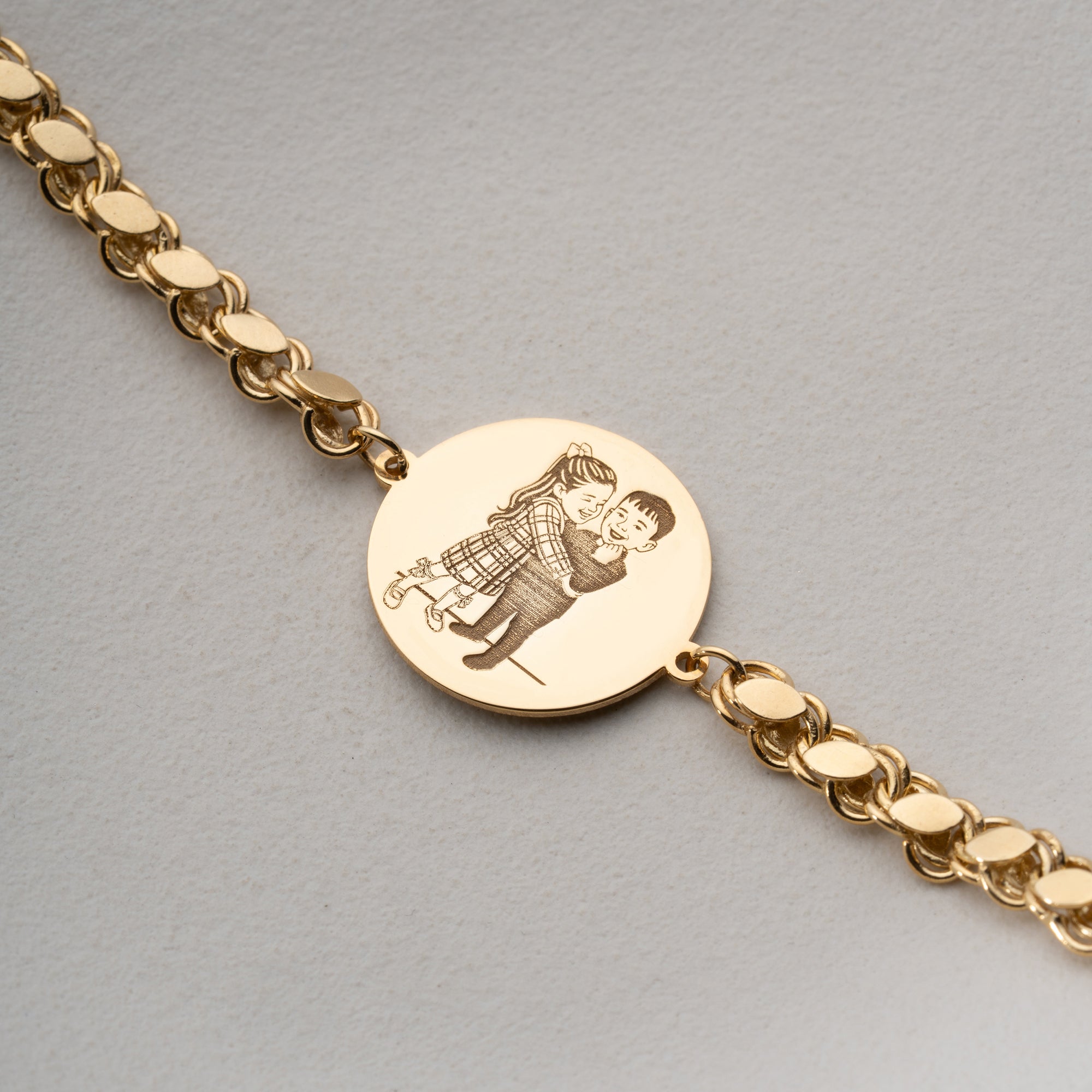 FOTO GRAVUR ARMBAND | 925 SILBER