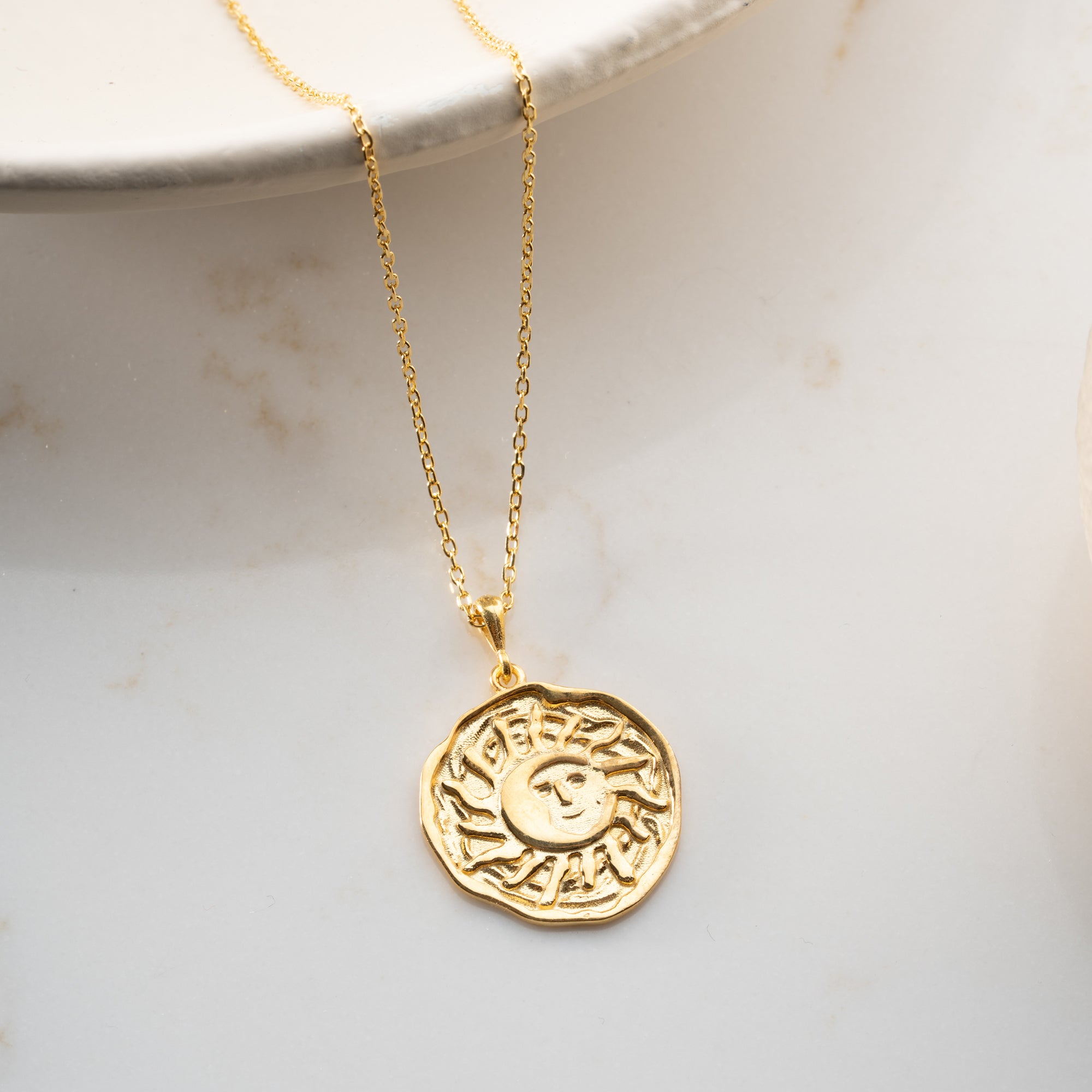 VINTAGE SUN HALSKETTE | 925 SILBER