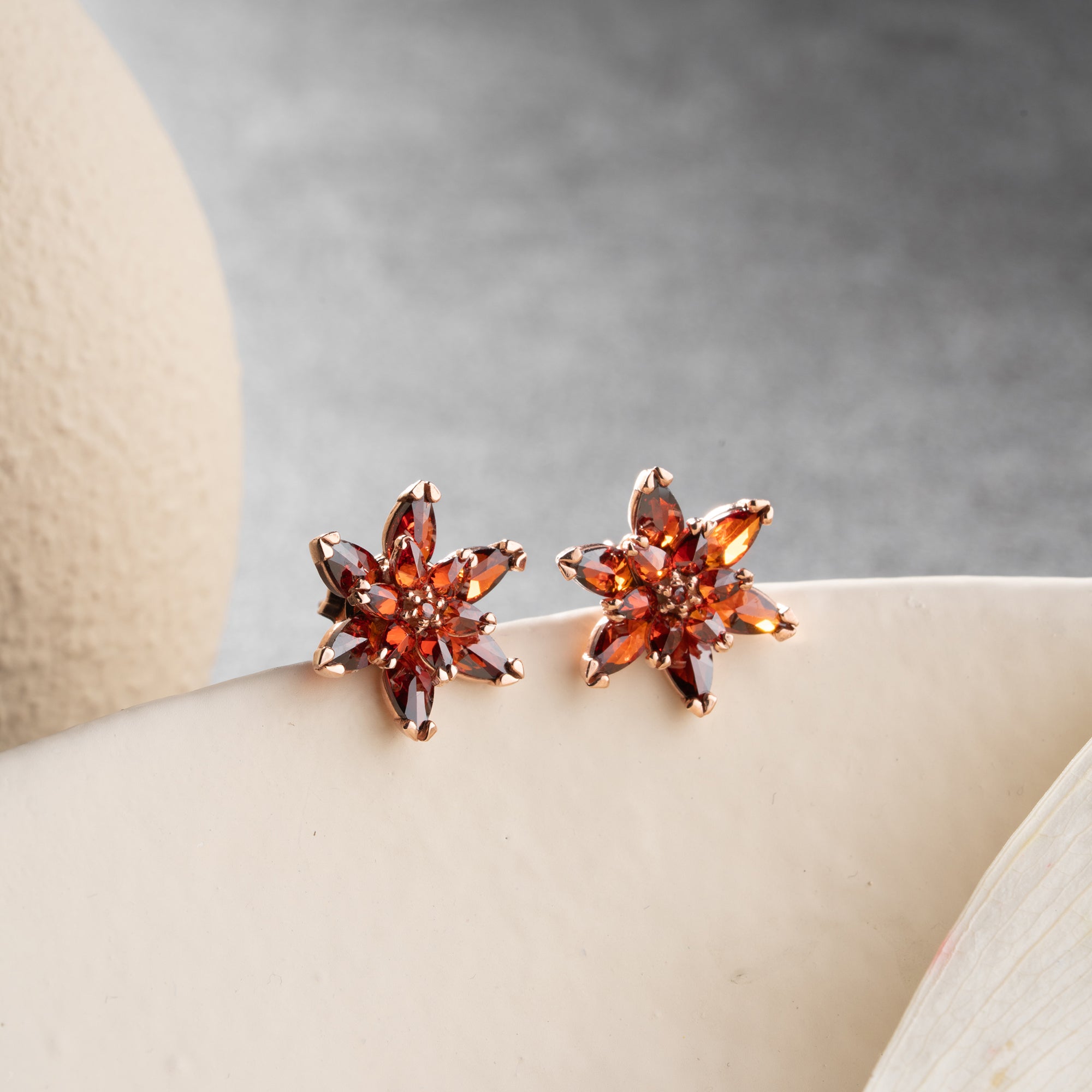 RED LOTUS OHRRINGE | 925 SILBER