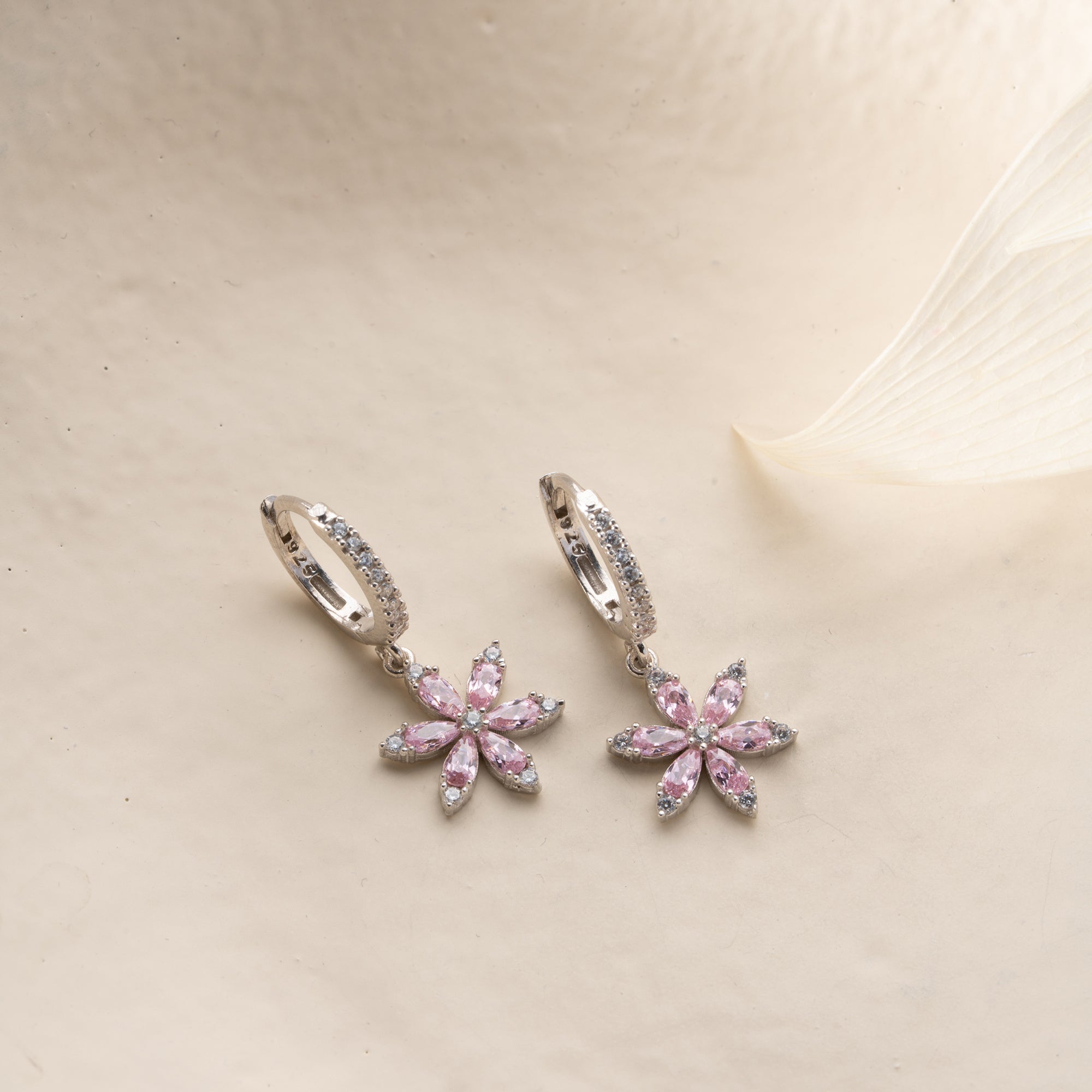 ROSA POLARIS OHRRINGE | 925 SILBER