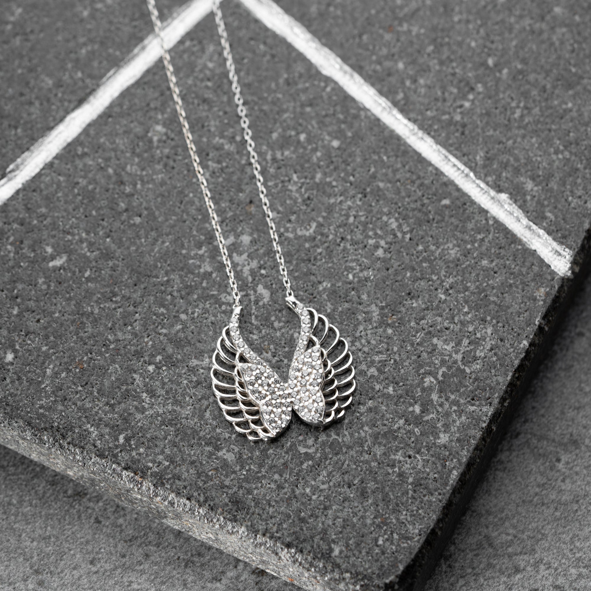 ENGELSFLÜGEL HALSKETTE | 925 SILBER
