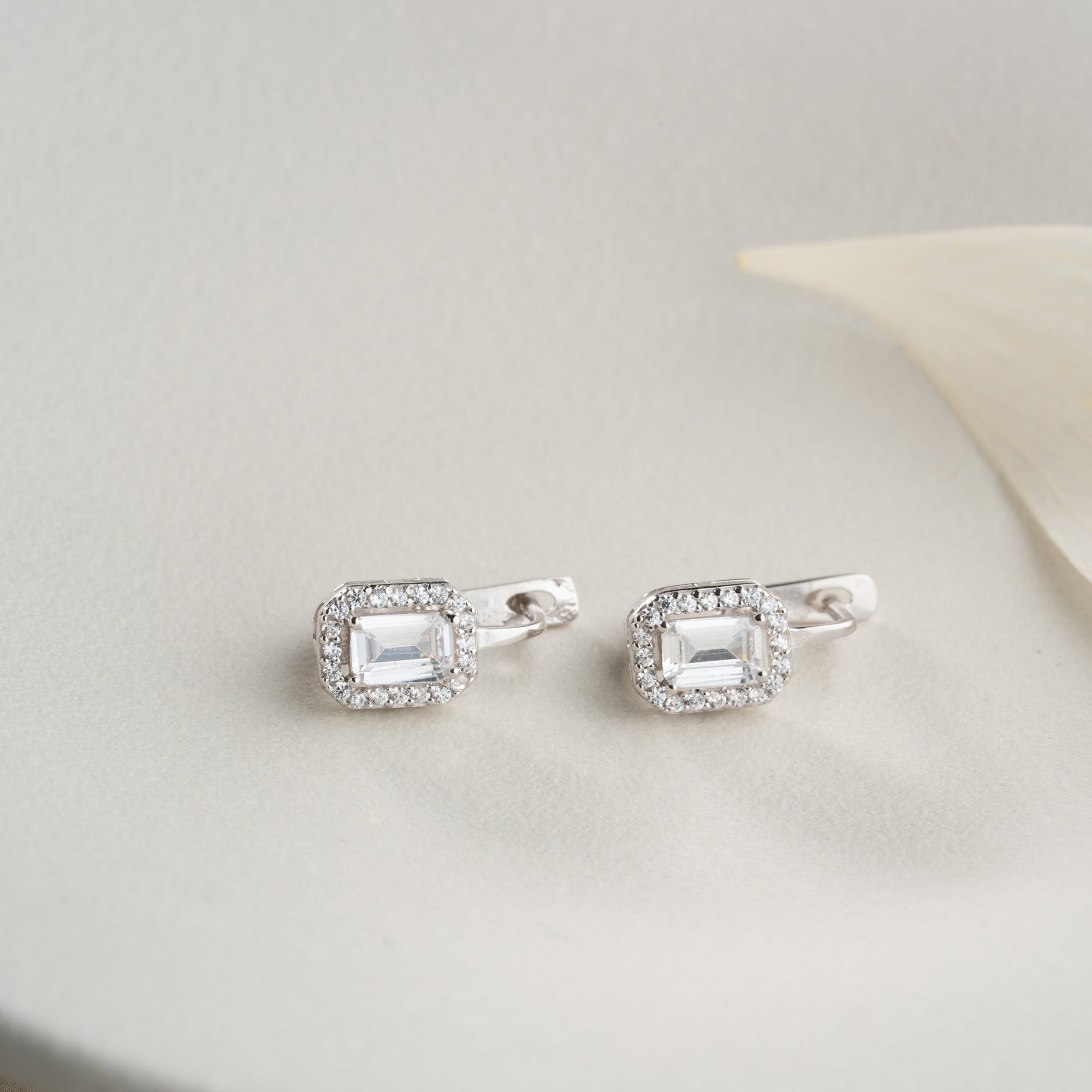 MINI BAGUETTE OHRRINGE | 925 SILBER