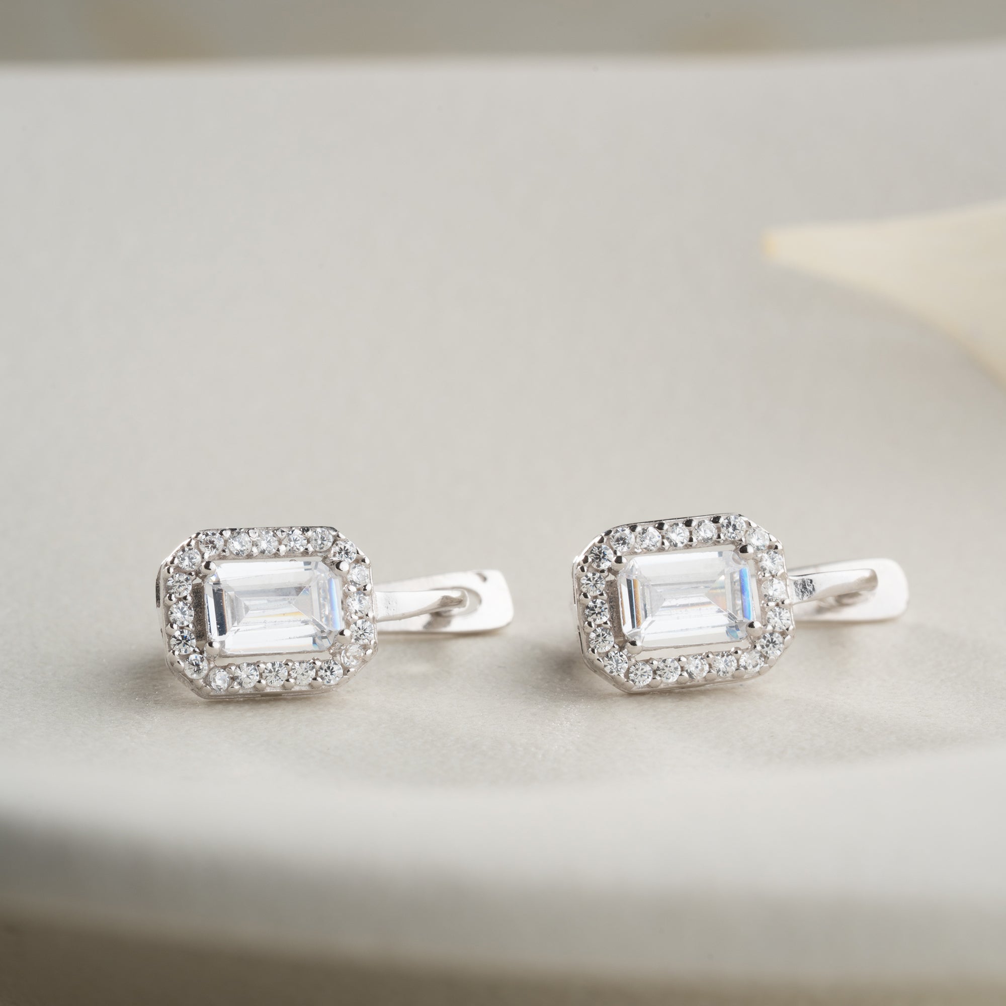 MINI BAGUETTE OHRRINGE | 925 SILBER