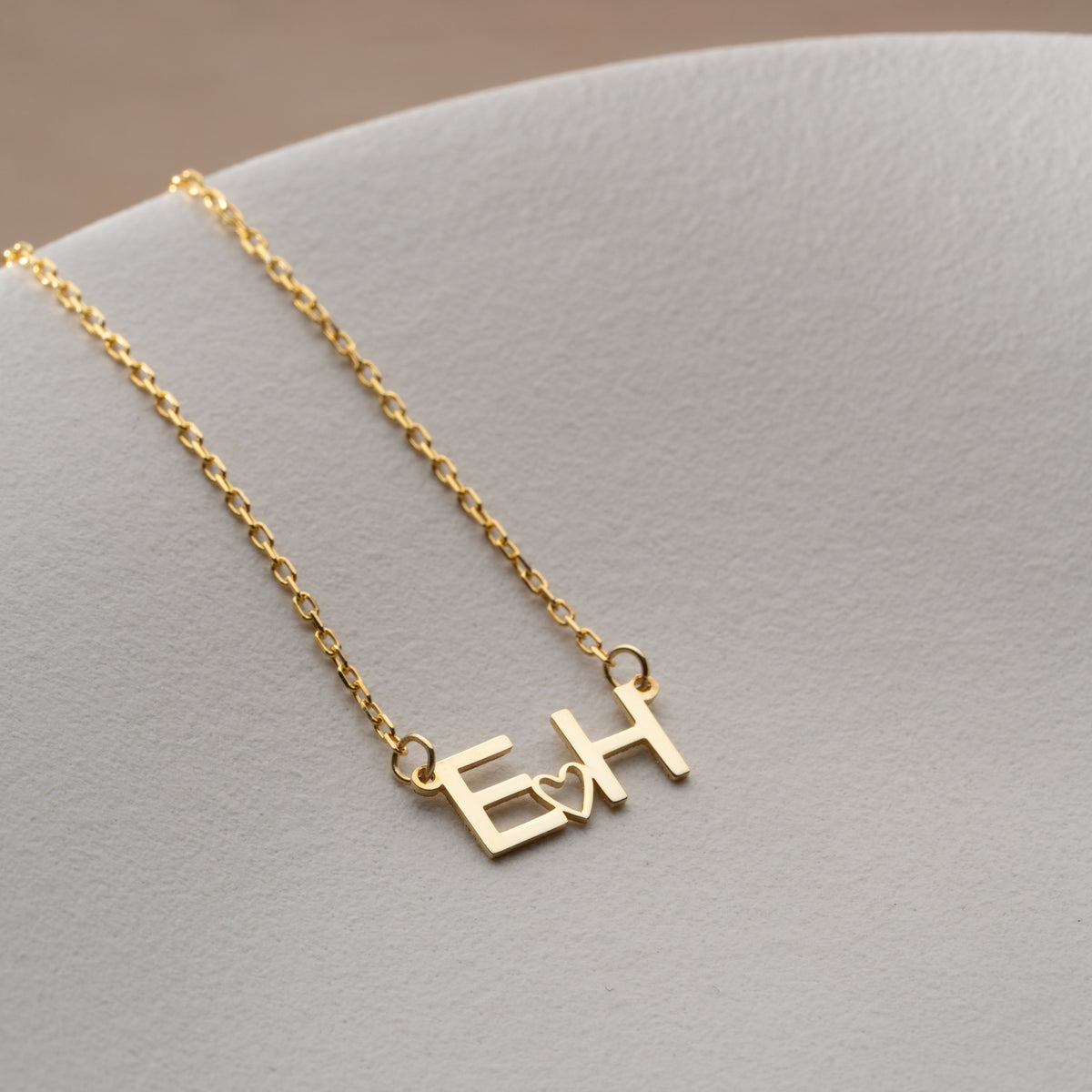 MINIMAL DUO HERZ HALSKETTE | 925 SILBER