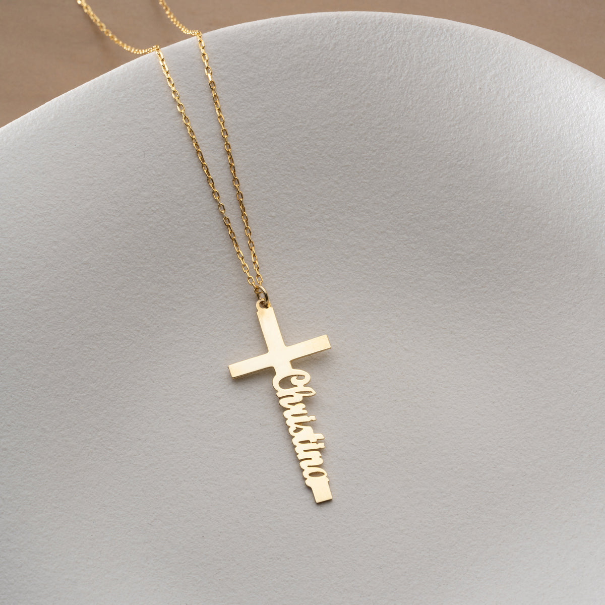 KREUZ NAMENSKETTE | 925 SILBER