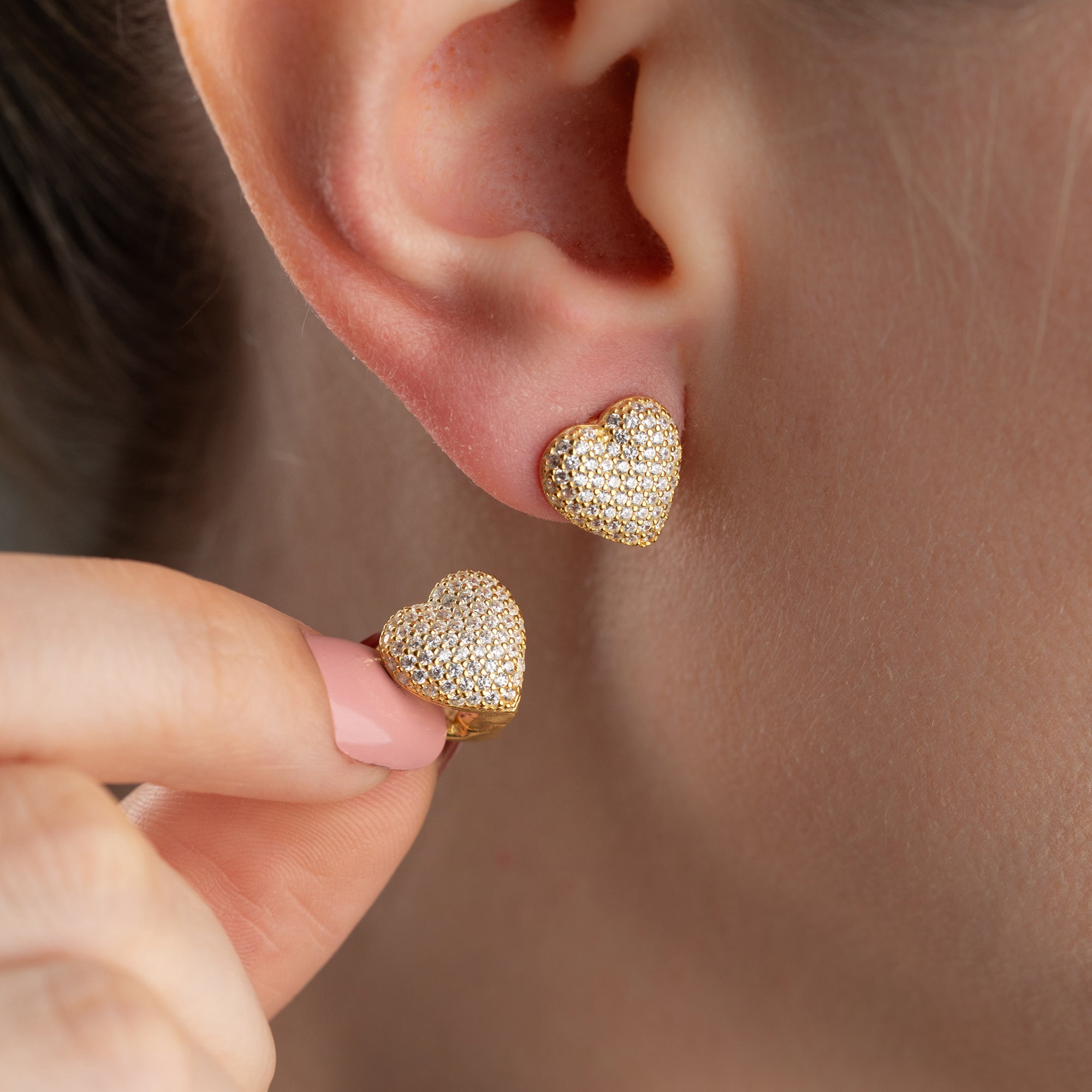 MIA HERZ OHRRINGE | 925 SILBER