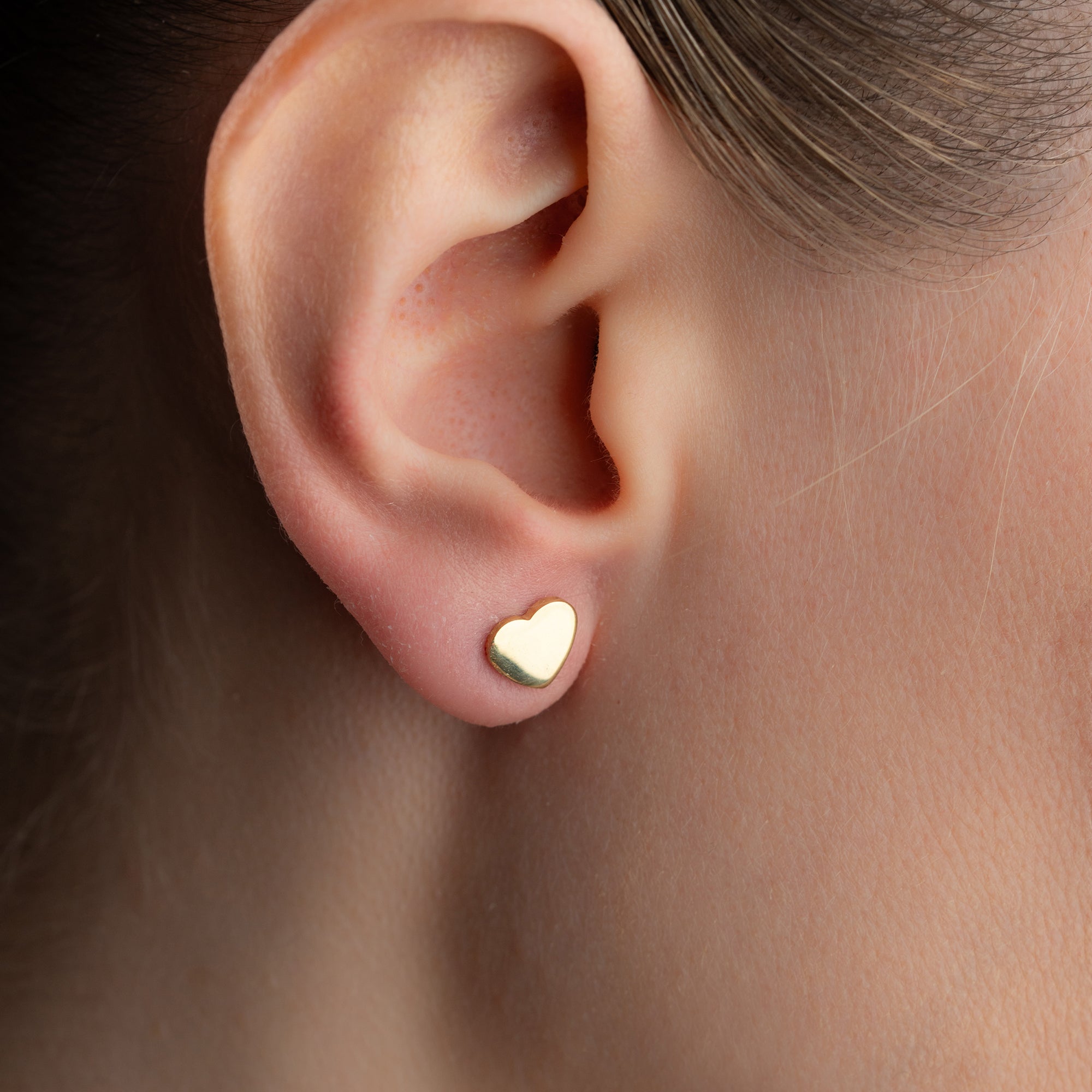 MINI HEART EARRINGS | 925 SILVER