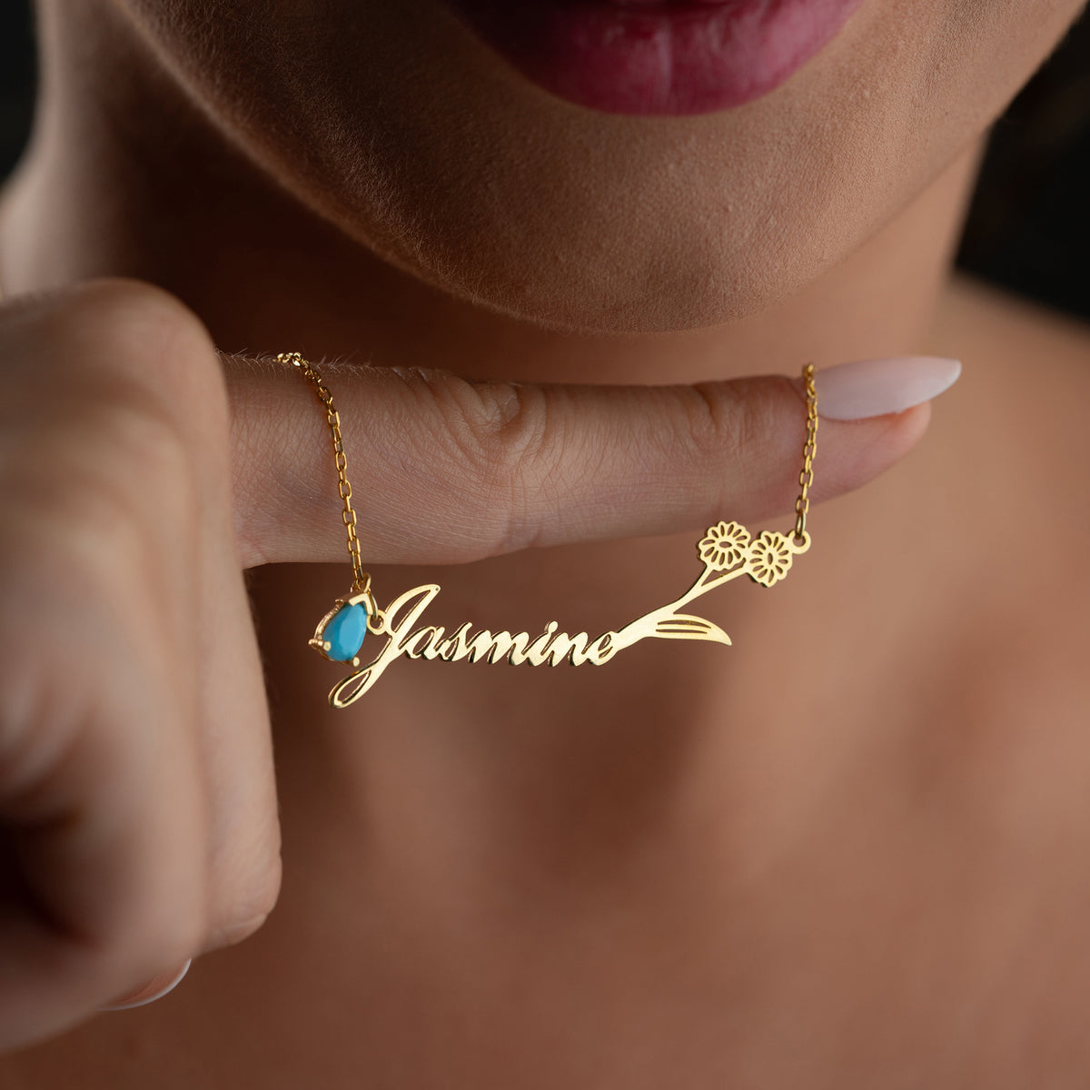 DROP GEBURTS NAMENSKETTE| 925 SILBER