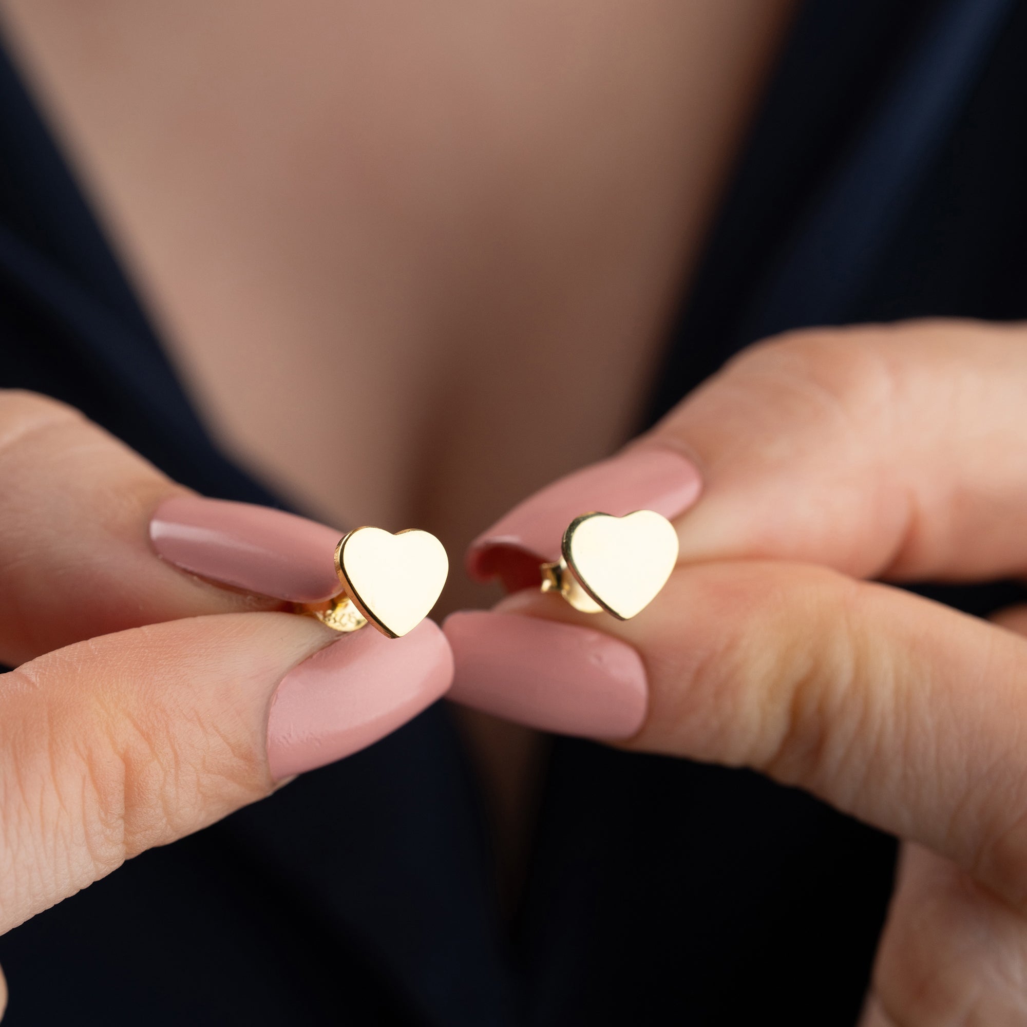 MINI HEART EARRINGS | 925 SILVER