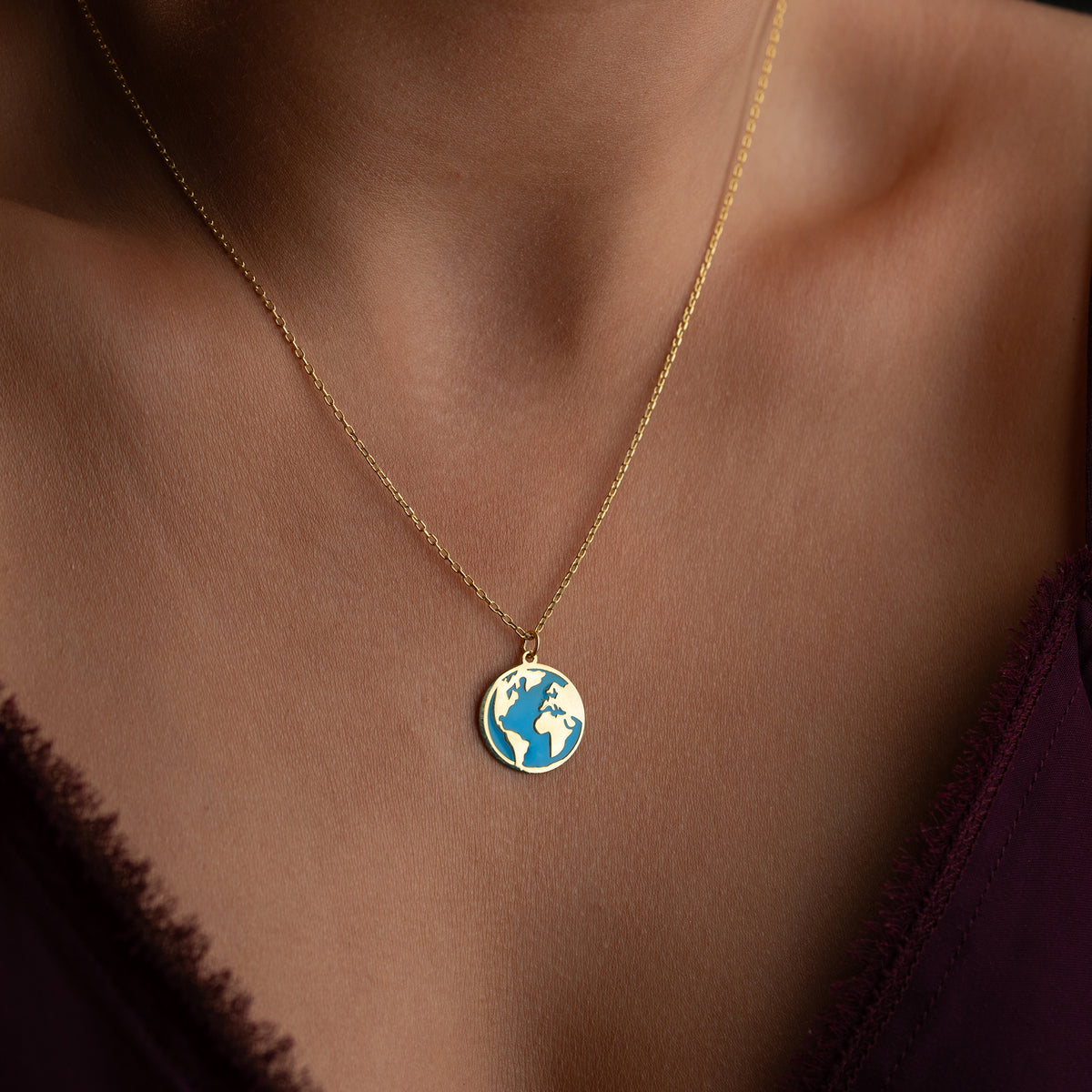 WELT HALSKETTE | 925 SILBER