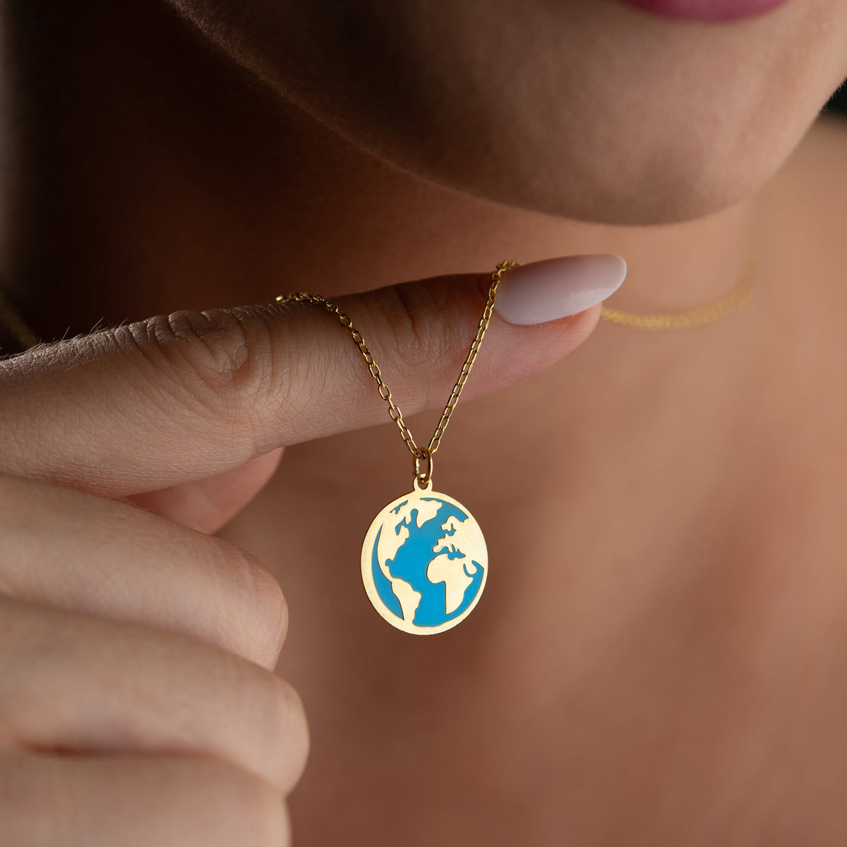 WELT HALSKETTE | 925 SILBER
