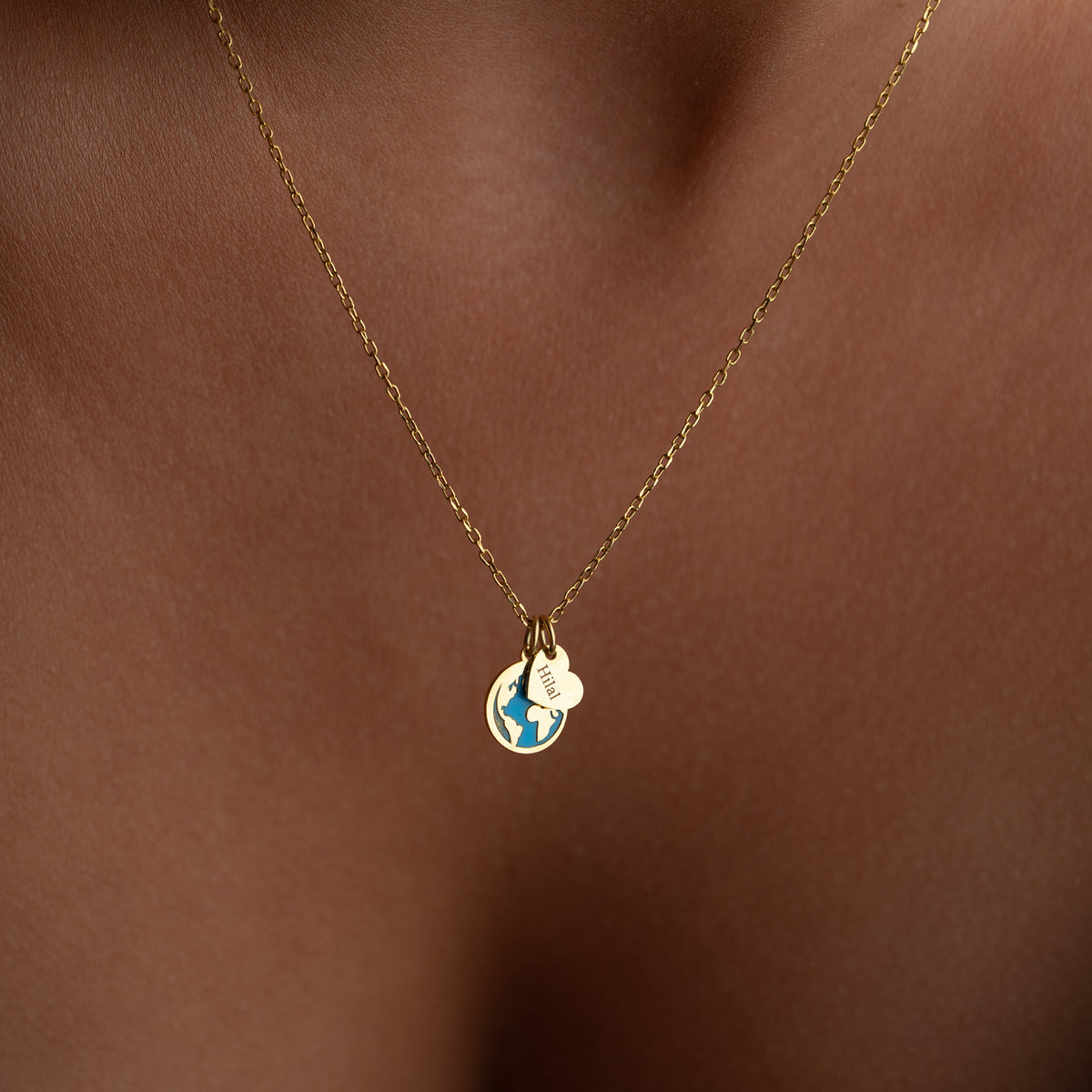 HERZ WELT HALSKETTE | 925 SILBER